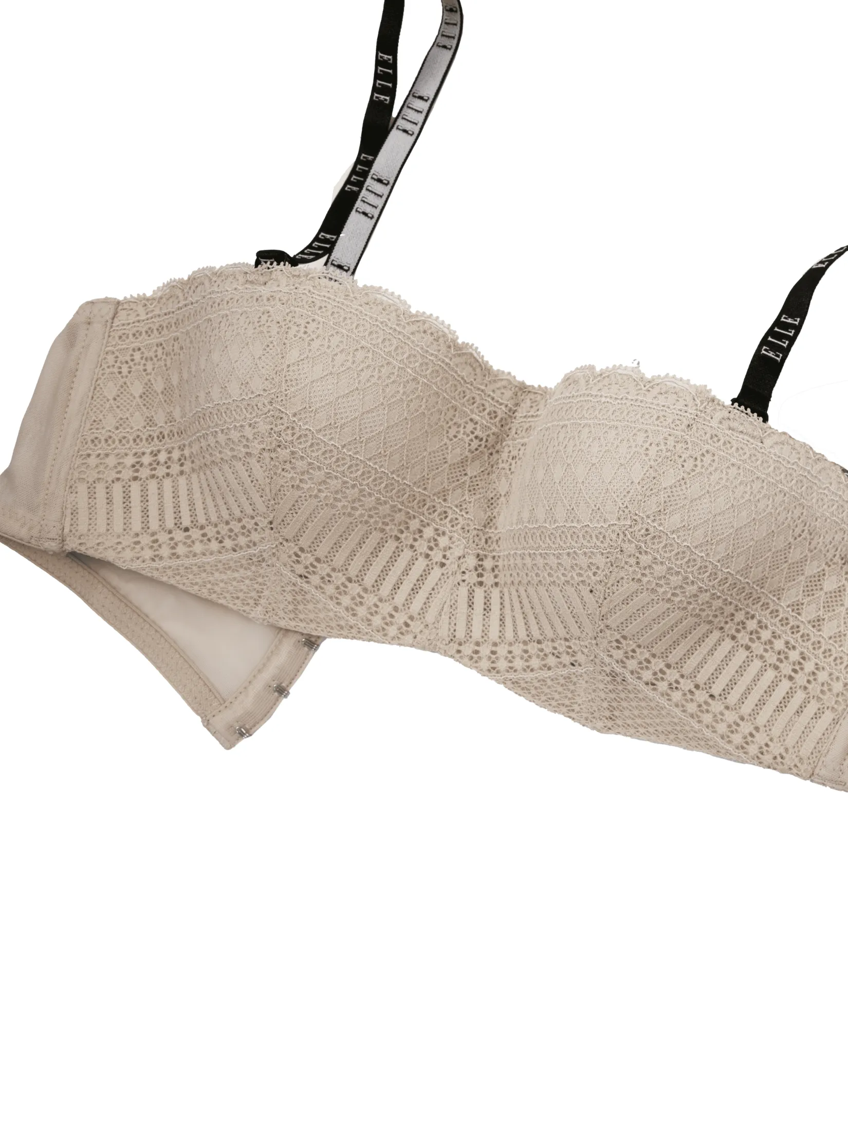 ELLE LINGERIE Women Moulded Bra 1/2 cup LB6633 - Beige