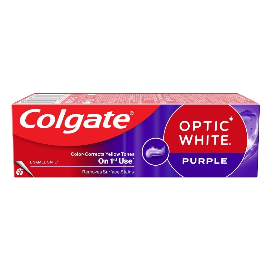 Colgate Toothpaste Optic White Purple 100 G. ยาสีฟันคอลเกตเพอร์เพิล - Purple