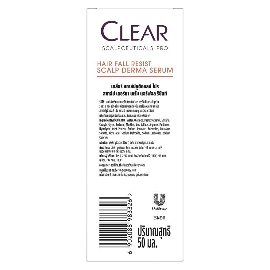 Clear Saclpceuticals Pro Scalp Derma Serum Hair Fall Resist 50 Ml.