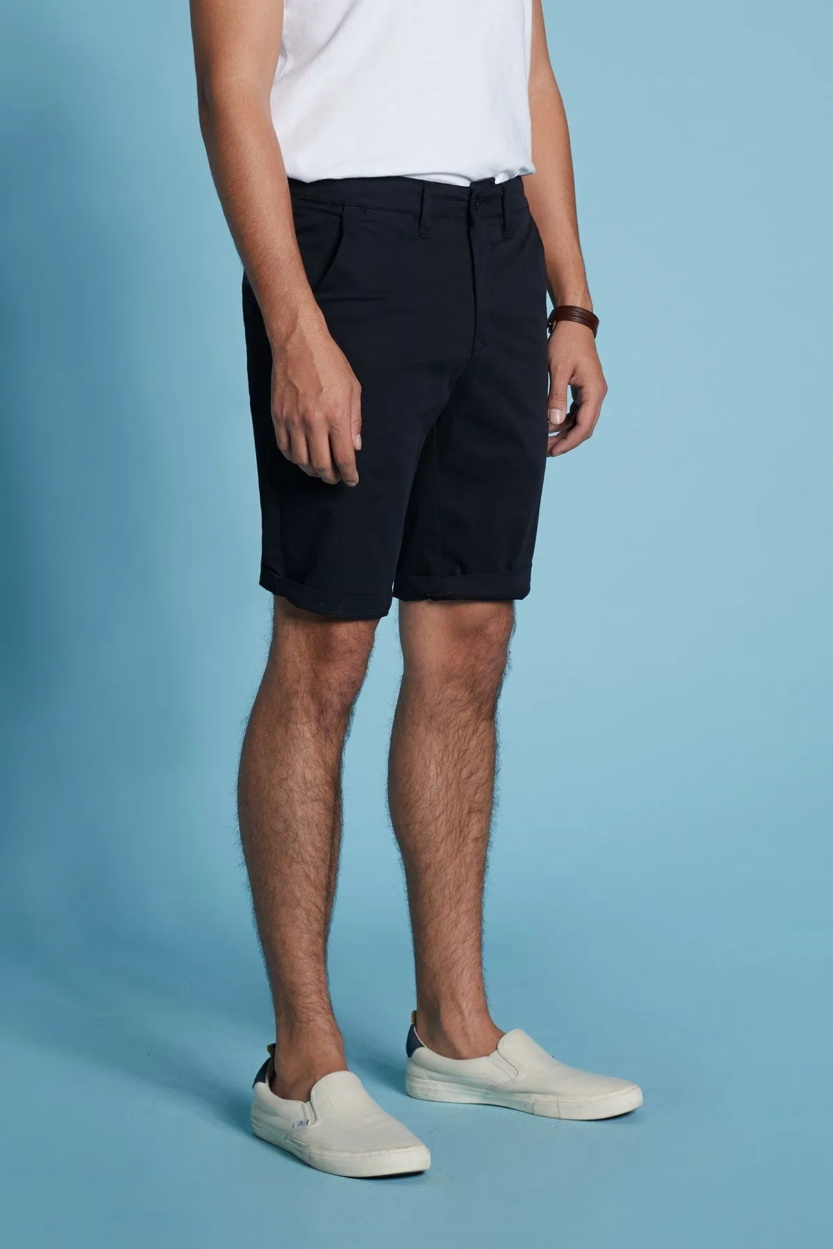 MC JEANS Black short pants MCJZ026