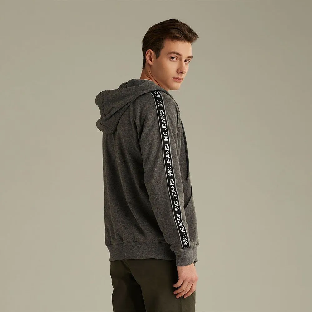 MC JEANS Unisex hoodie gray MJHP173