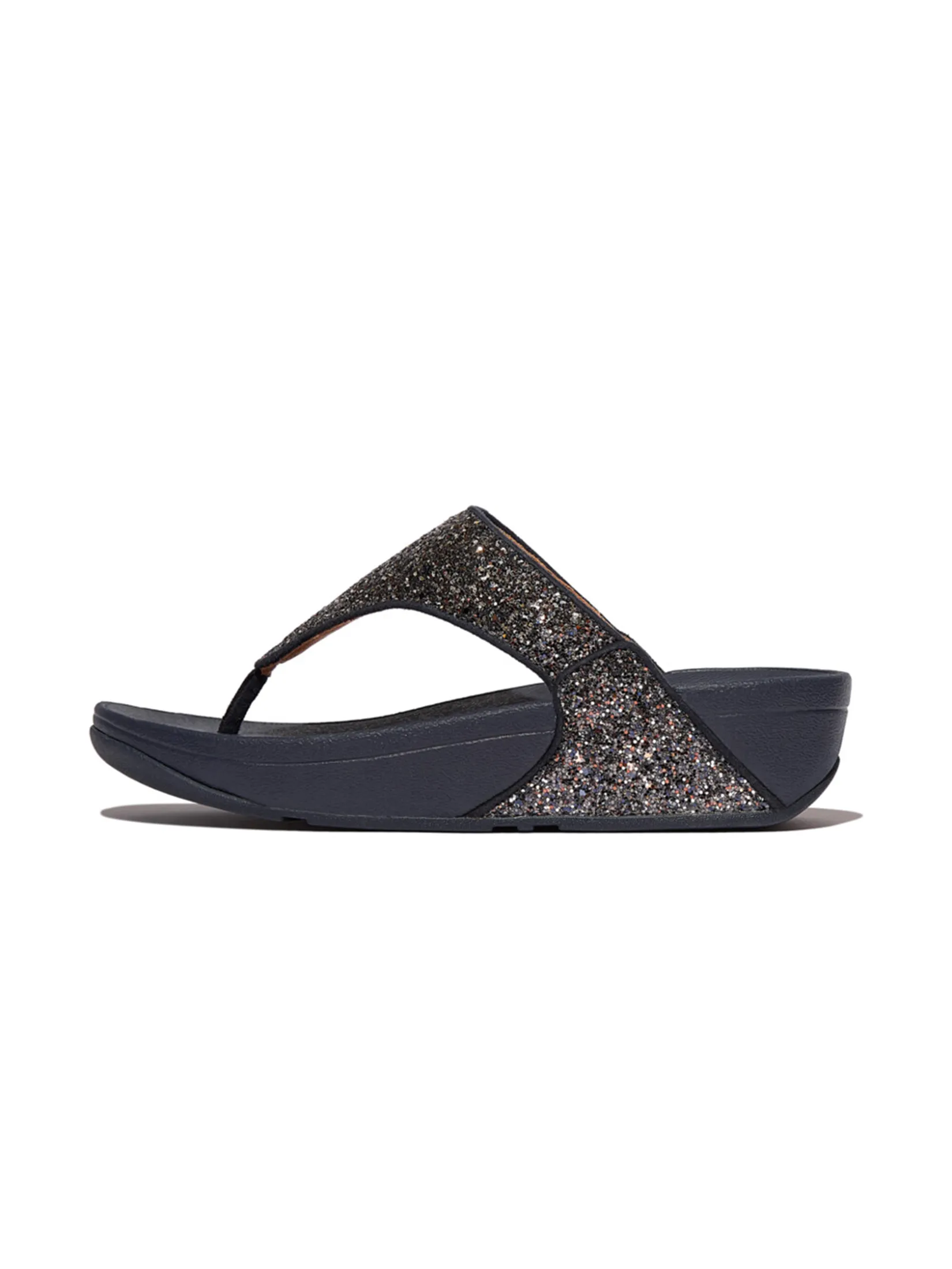 FitFlop™ WOMEN S LULU MULTI-TONAL GLITTER T/P BLUE Size - 3 UK