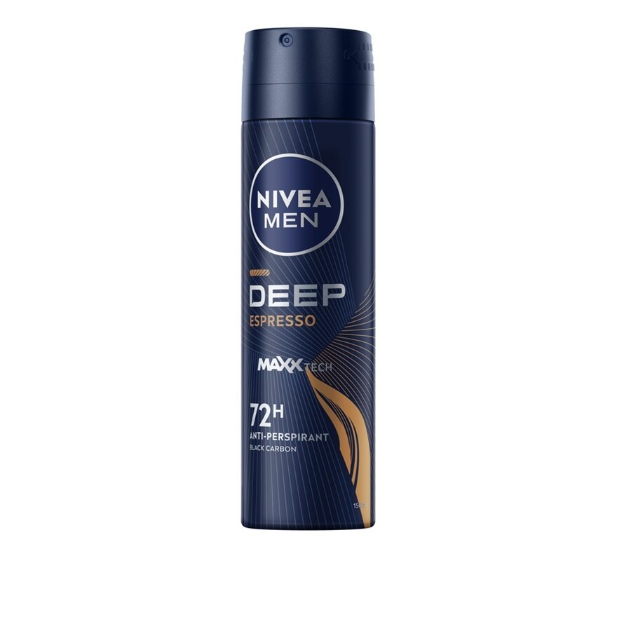 Nivea Men Spray Deep Espresso 150 Ml. ผู้ชาย สเปรย์ลดเหงื่อ ระงับกลิ่นกาย