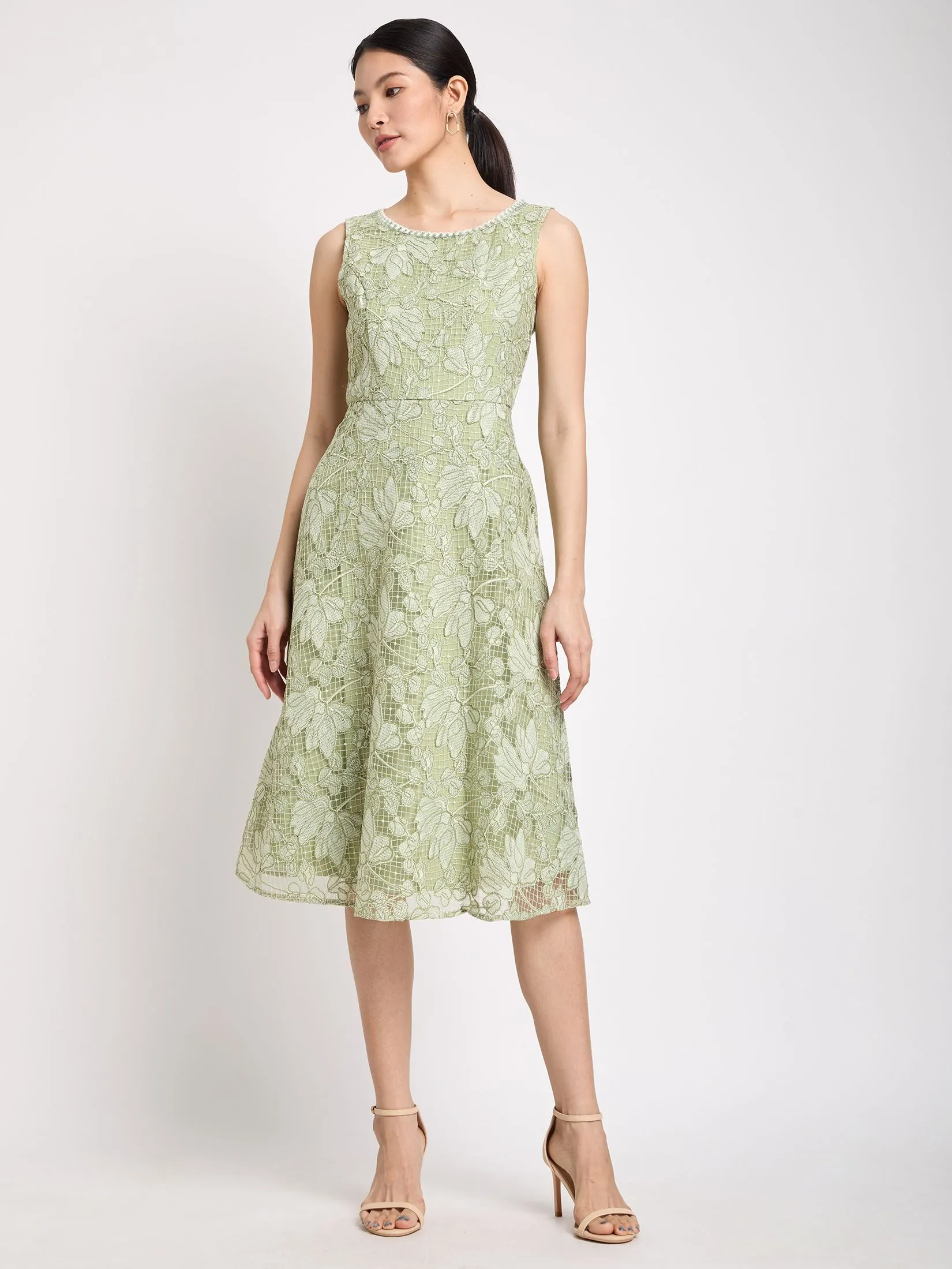 EXPRESSIONS EVENING Women Dress Sleeveless Lace