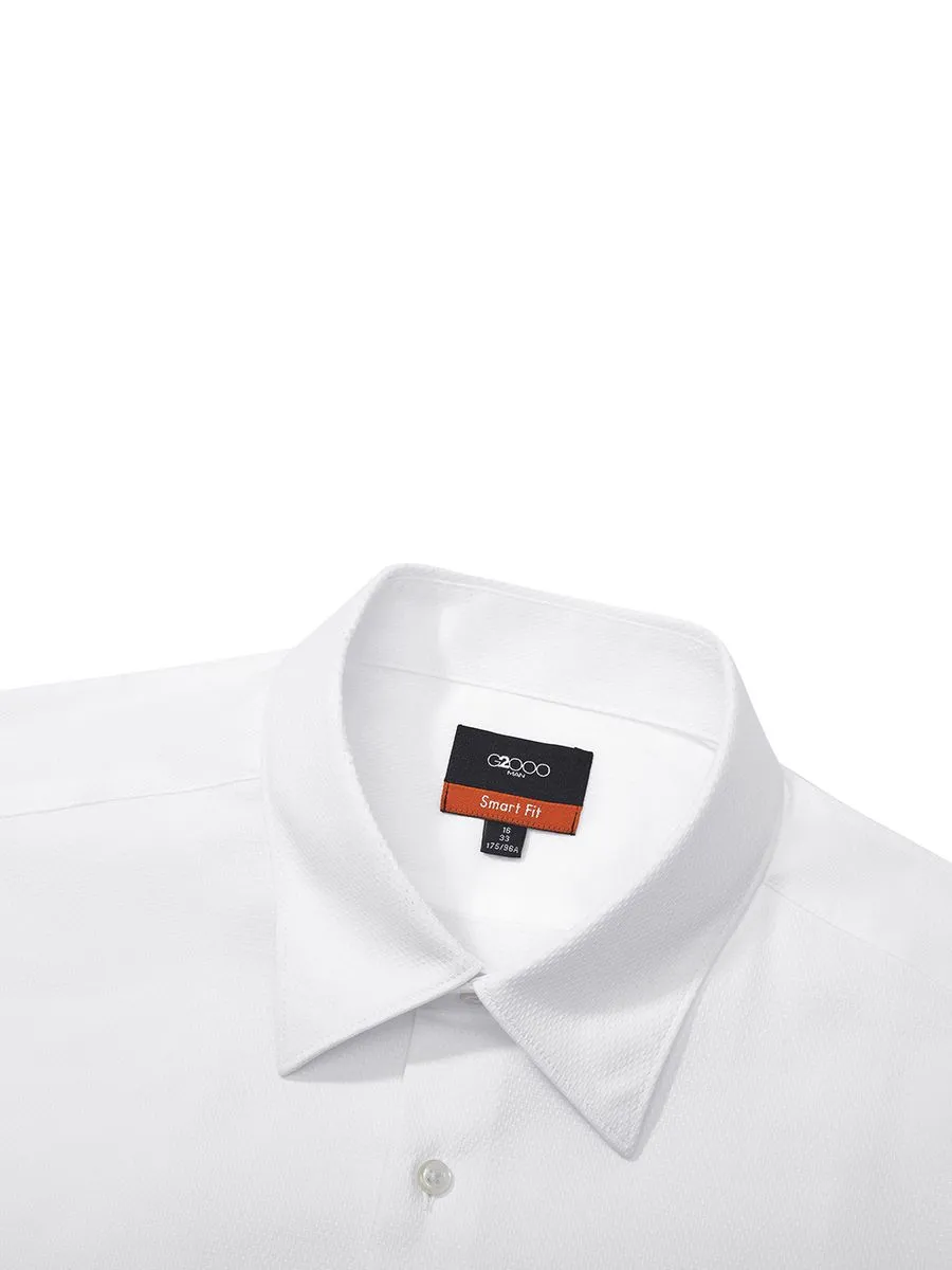G2000 Men Clothing Easy Care Stretch Shirt Smart Fit - White