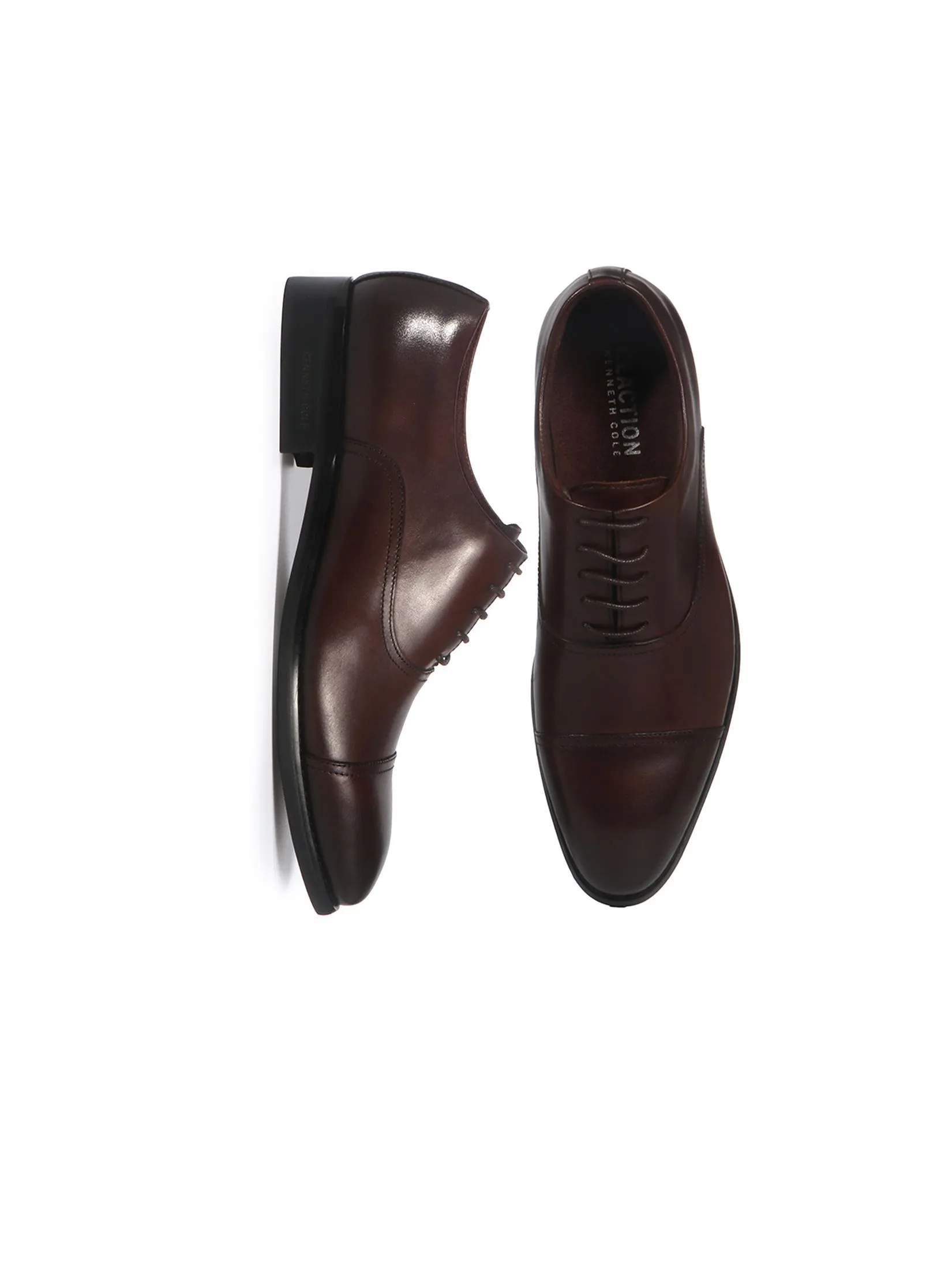 KENNETH COLE MEN DRESS SHOES EDWARD  /DARK BROWN