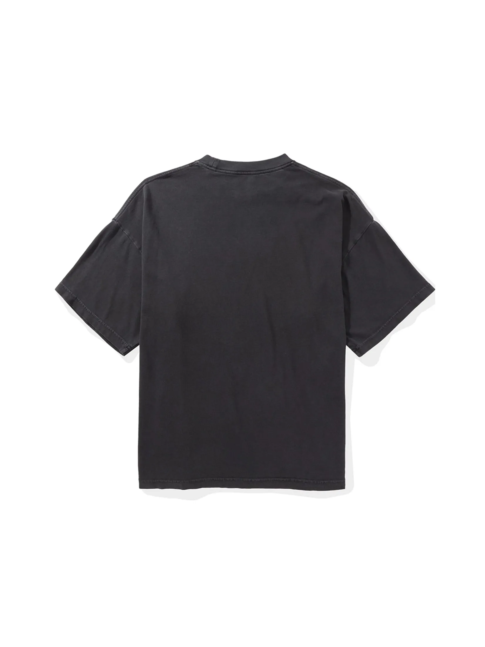 AMERICAN EAGLE MEN G SS BTS1 OS SET IN TEE- PGD 167 WASHED BLACK