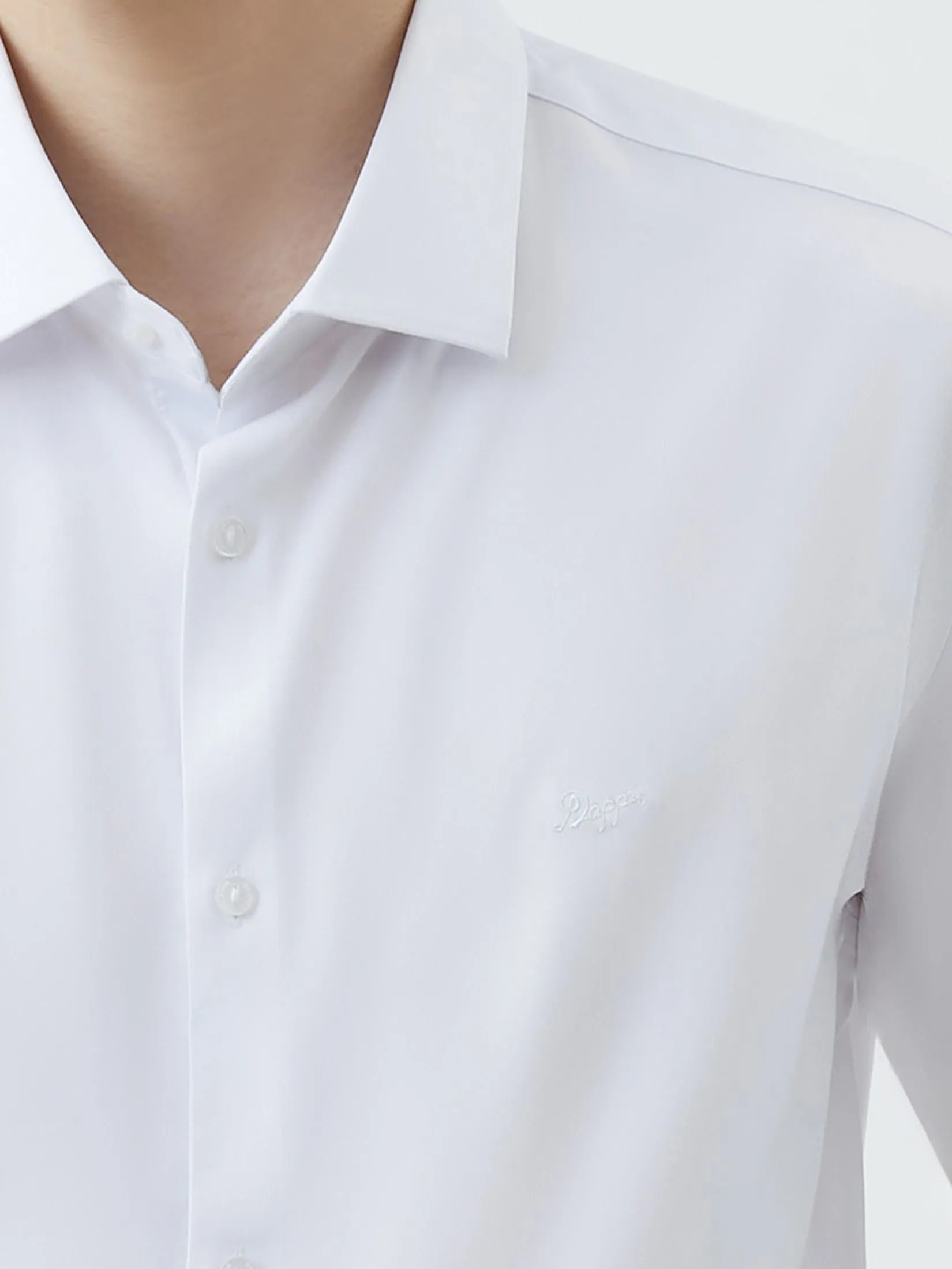 DAPPER DAPPER NO MORE IRON Regular Fit Shirt White