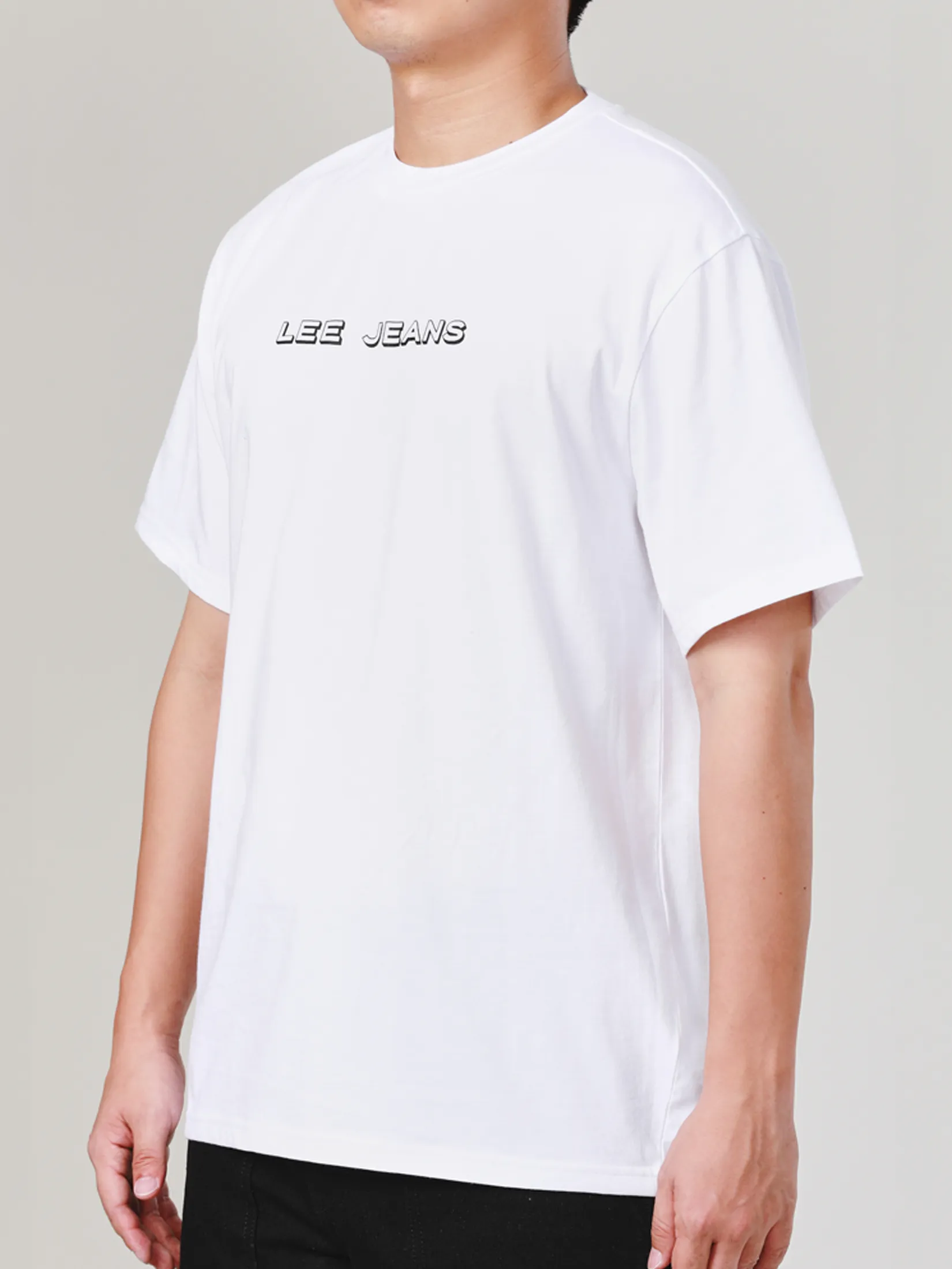 LEE Men s Tee Short Sleeve Comfort Fit White