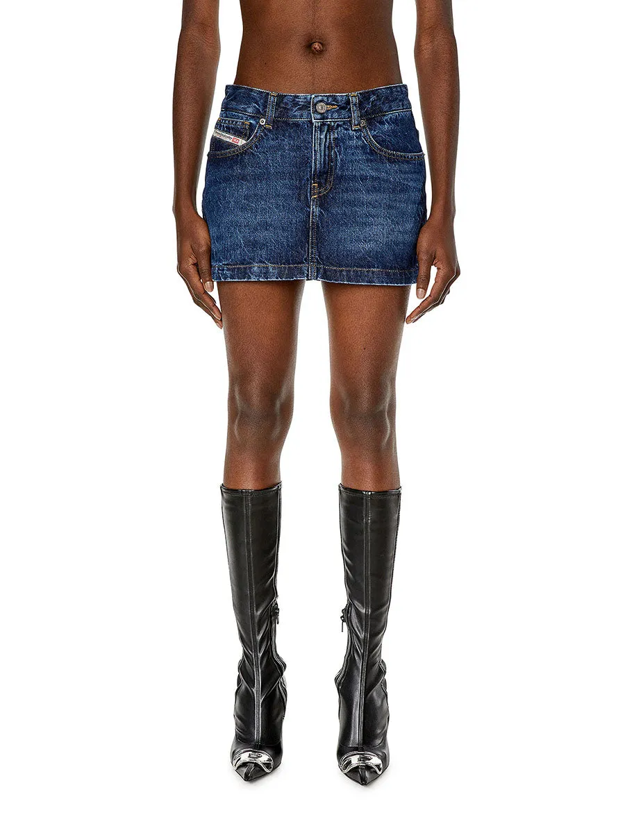 DIESEL Women Jeans Skirt DE-RON SKIRT Denim Others Size - 24 In