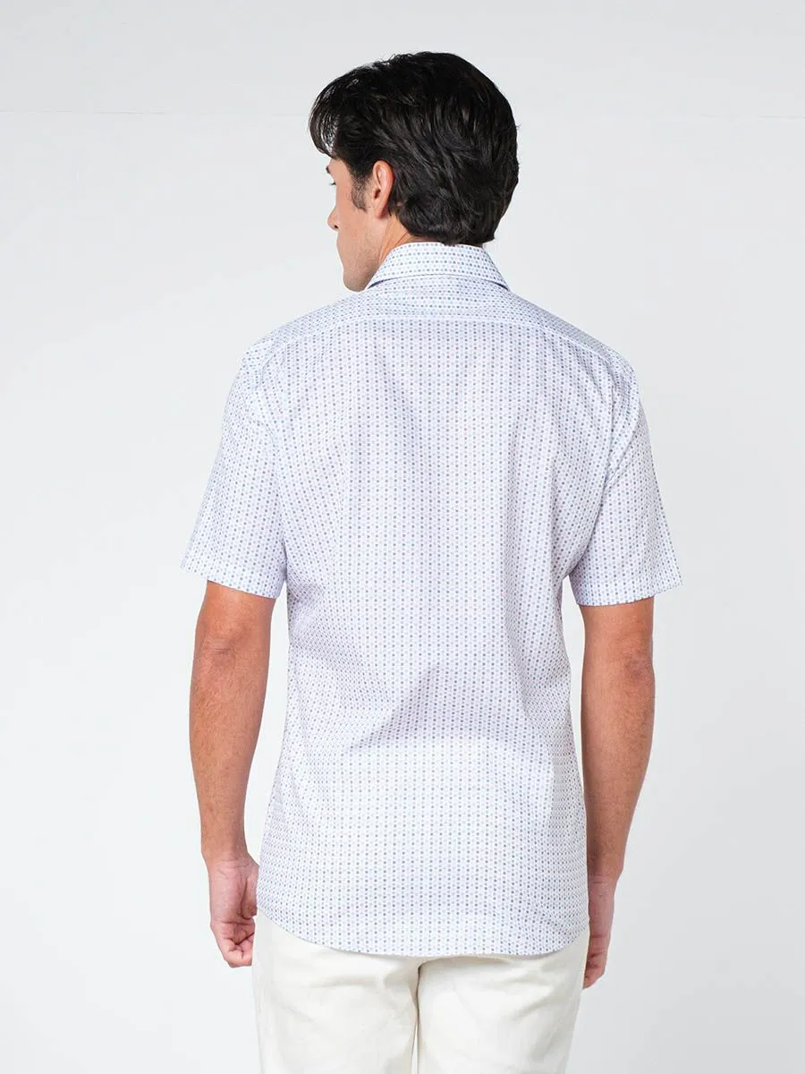 OLYMP MEN SHIRT SHORT SLEEVES CASUAL SHIRT MODERN FIT NON IRON