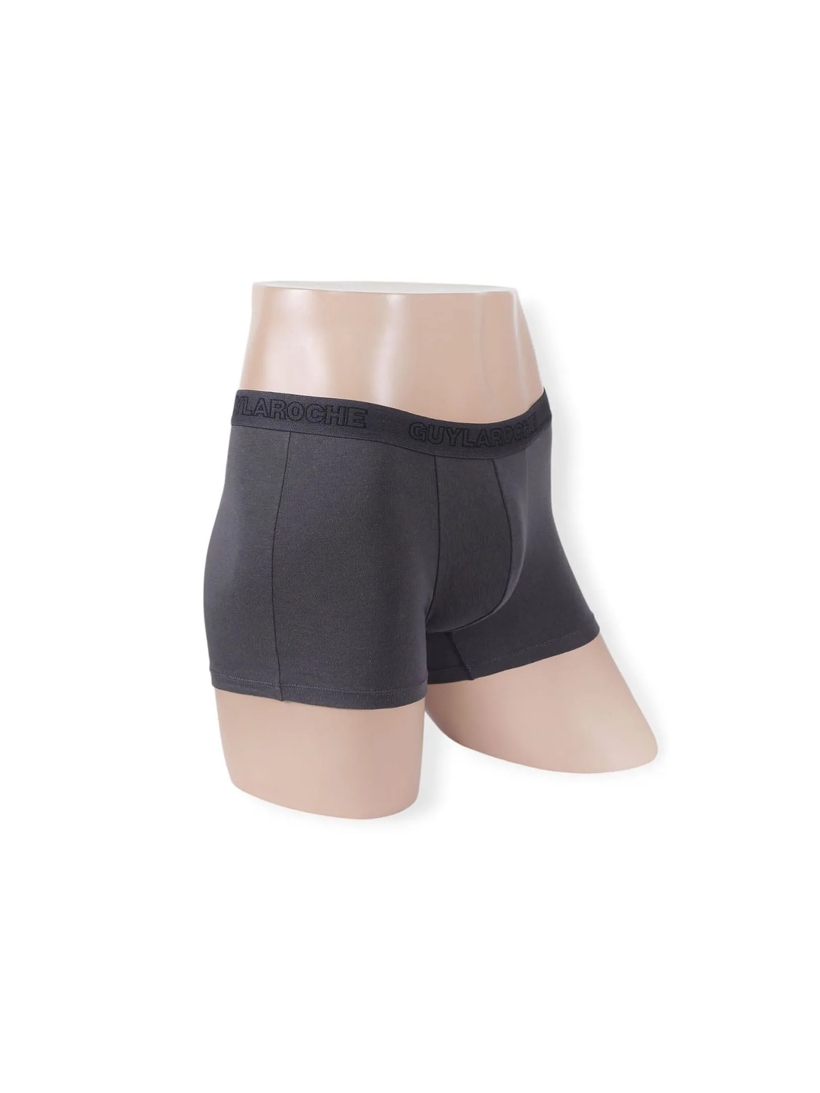 GUY LAROCHE INNERWEAR Men TRUNKS Underwear PACK 2 Pcs. - Grey