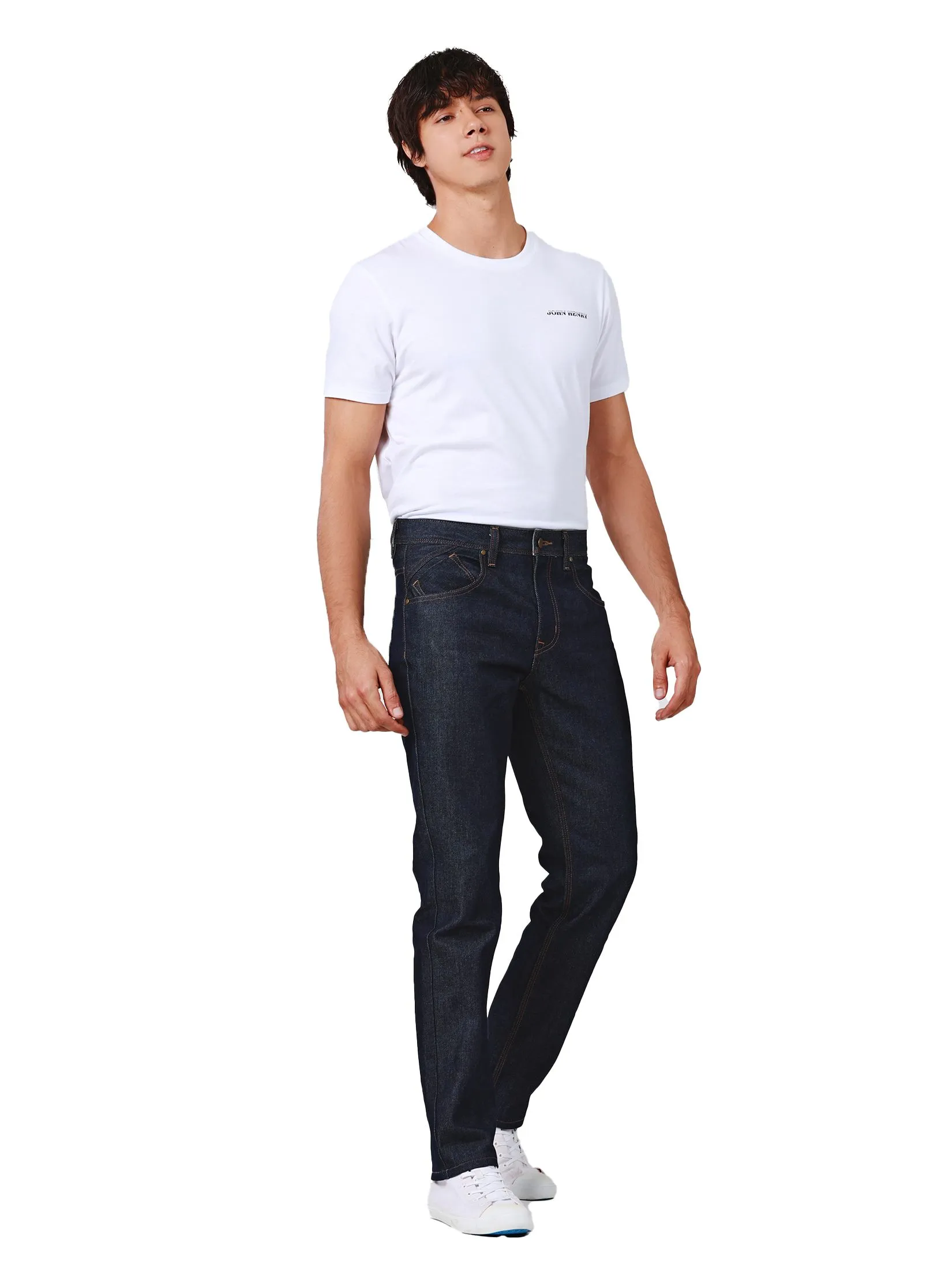 JOHN HENRY Men's Jeans (Straight Fit) DENIM Raw