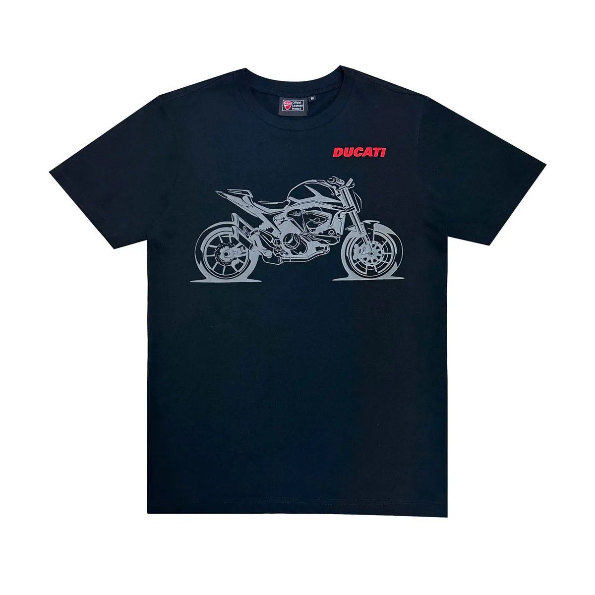 DUCATI Black T shirt for men DCT52 049 Size - L