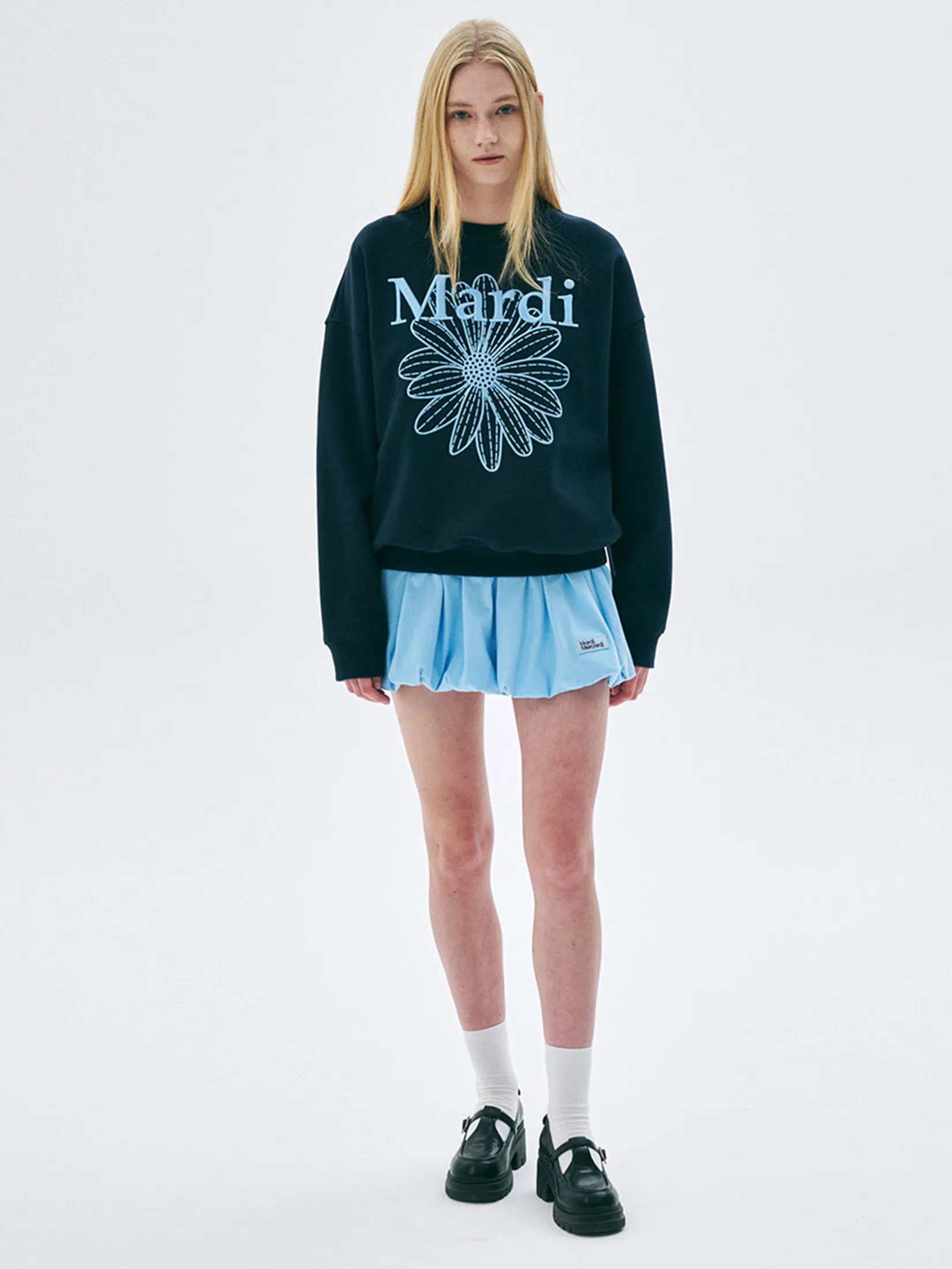 MARDI MERCREDI Volume Mini Skirt Sky F