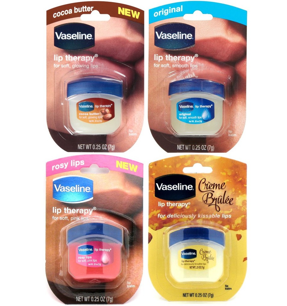 Бальзам для губ Vaseline 4 аромата 7 гр