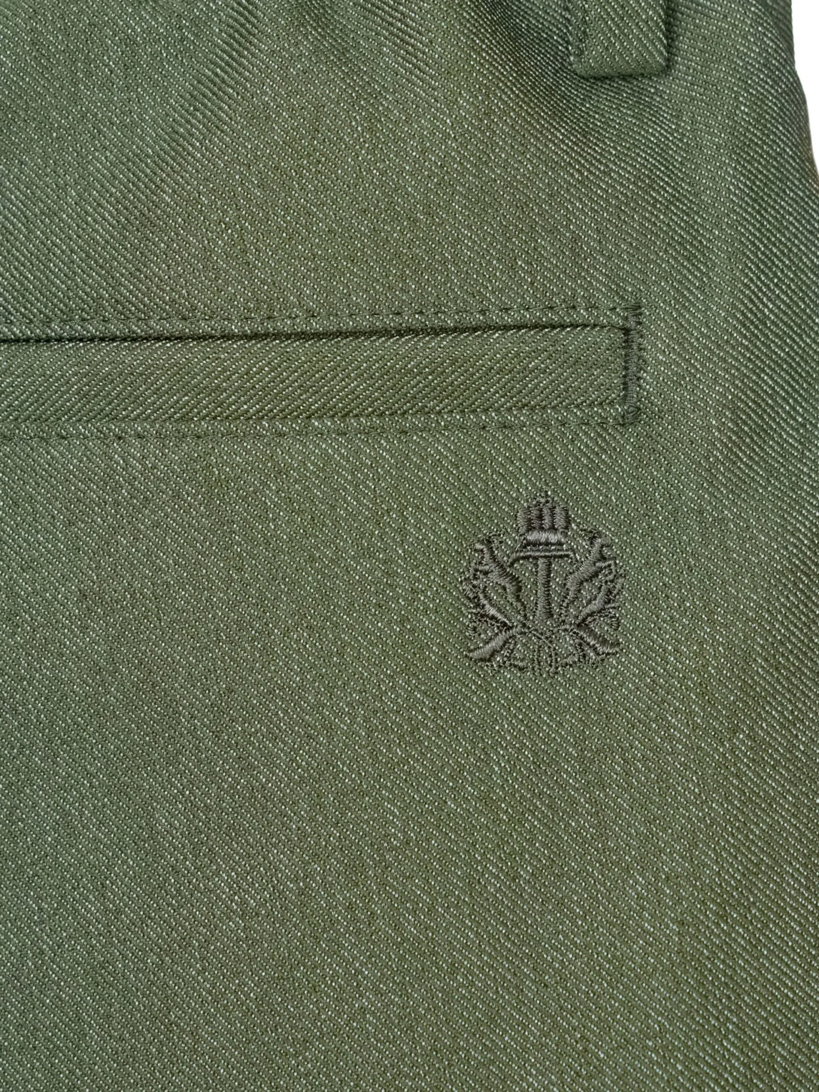 TAKEO KIKUCHI MEN GREEN LIGHT FAUX DENIM CARGO SHORTS PANTS