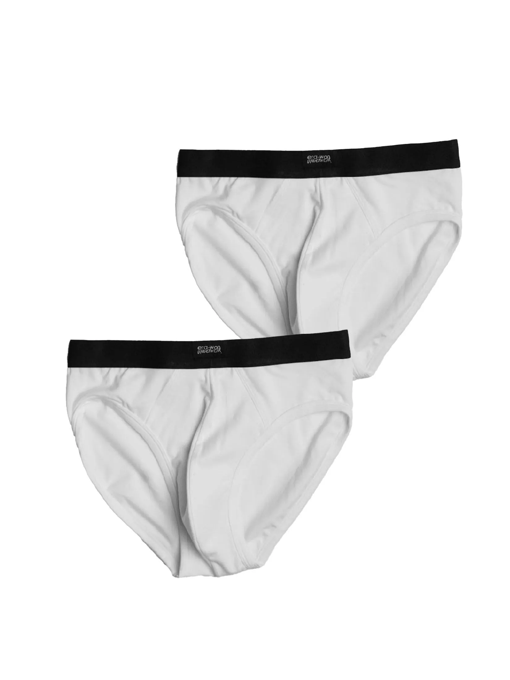 ERA-WON Men's underwear bikini 2 Pcs. White