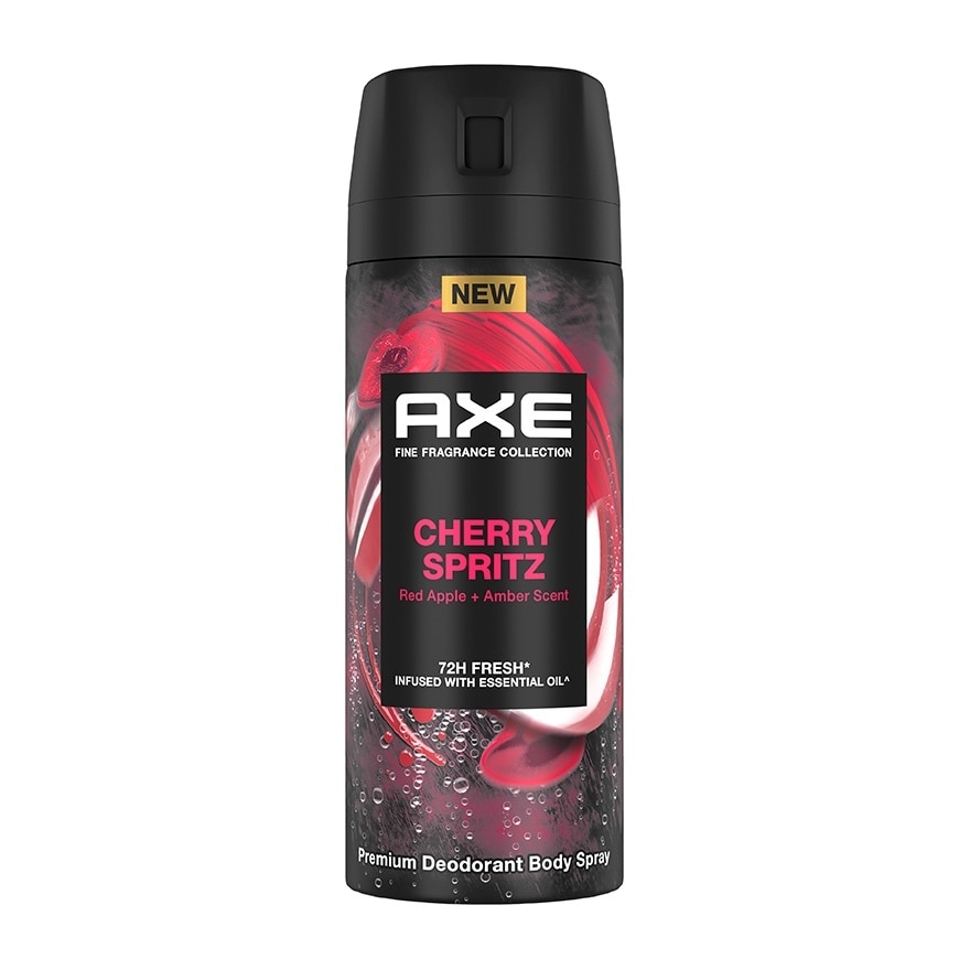 Axe Deodorant Body Spray Cherry Spritz Premium 135 Ml. สเปรย์ ลดเหงื่อระงับกลิ่นกาย - Red Cherry