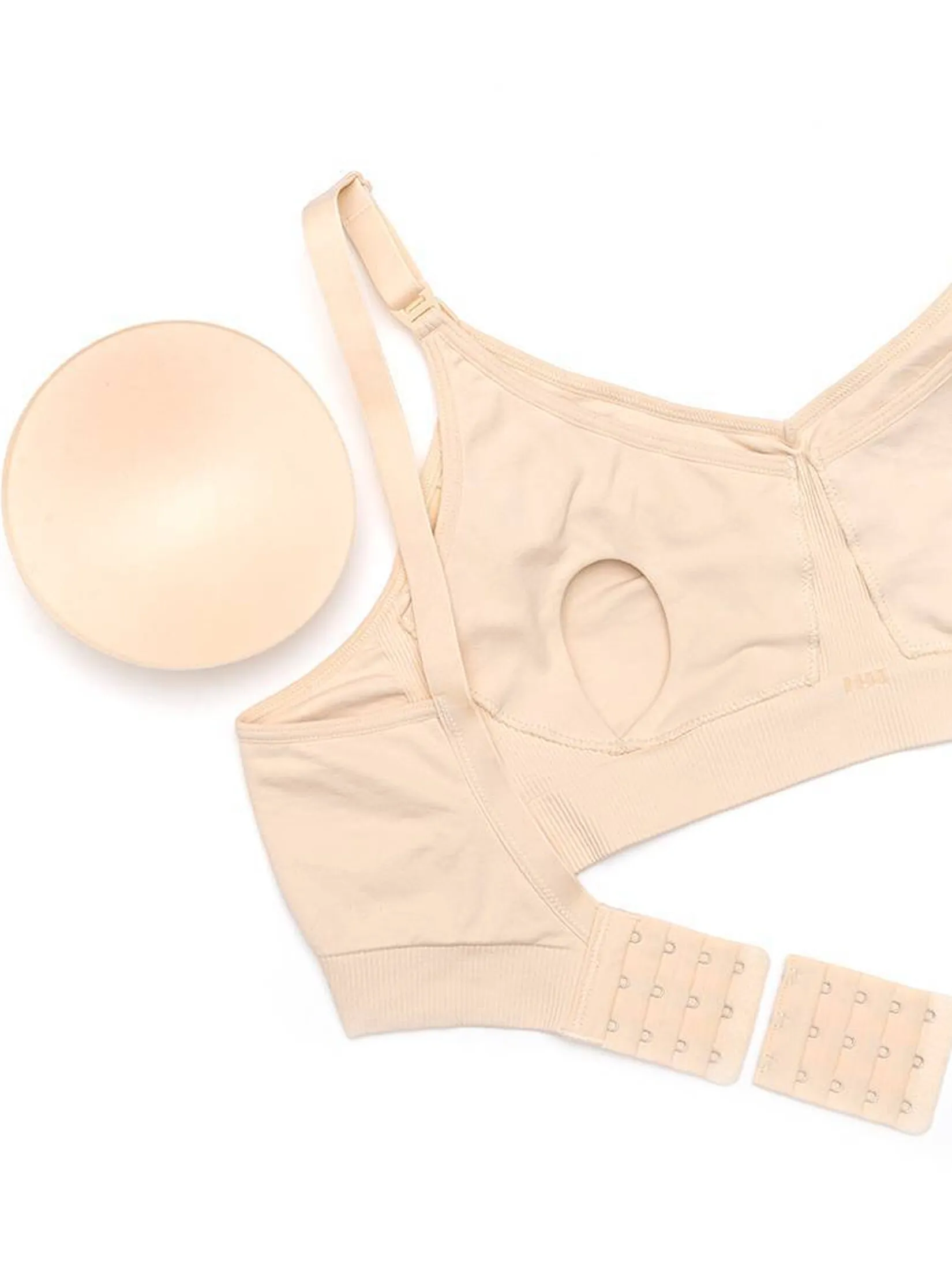 SABINA Maternity Woman Seamless Wireless Bra - Vanilla