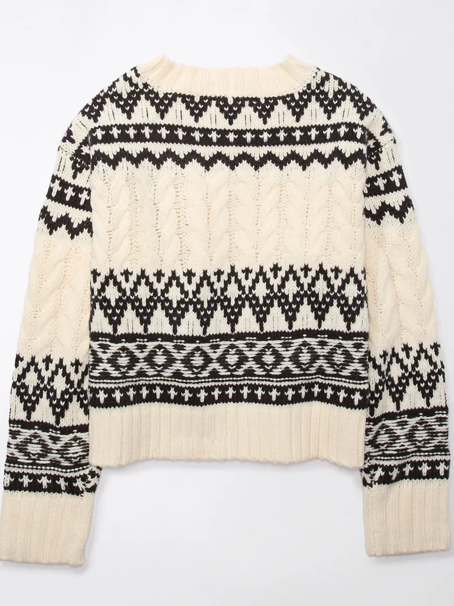 AMERICAN EAGLE WOMEN 1058 LS CREW NECK PO 001 BLACK