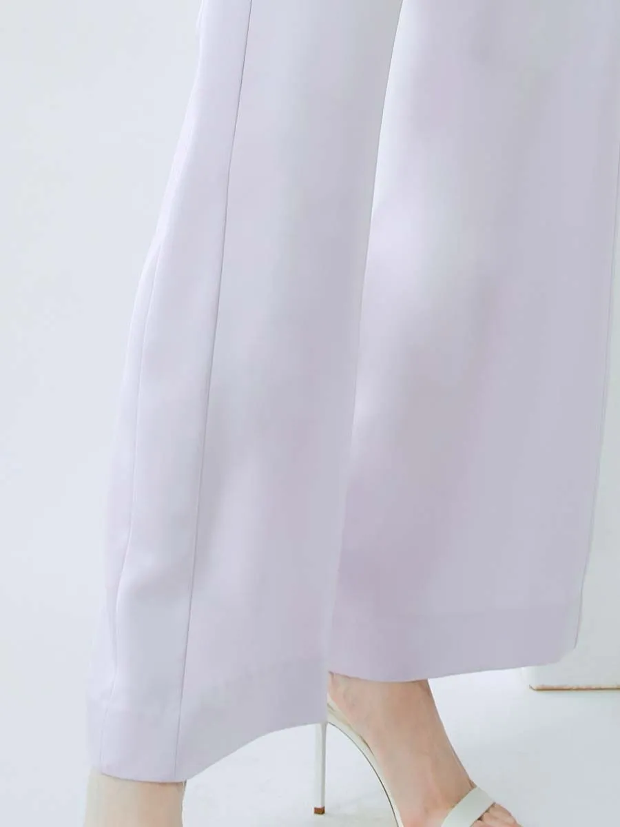 SHAKA Woman Pants Elegants Satin Purple