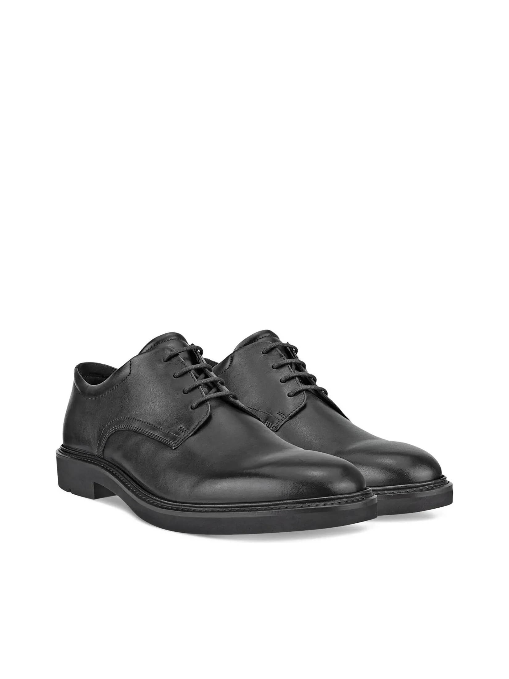 ECCO Men Leather Shoes Metropole London Black Santiago