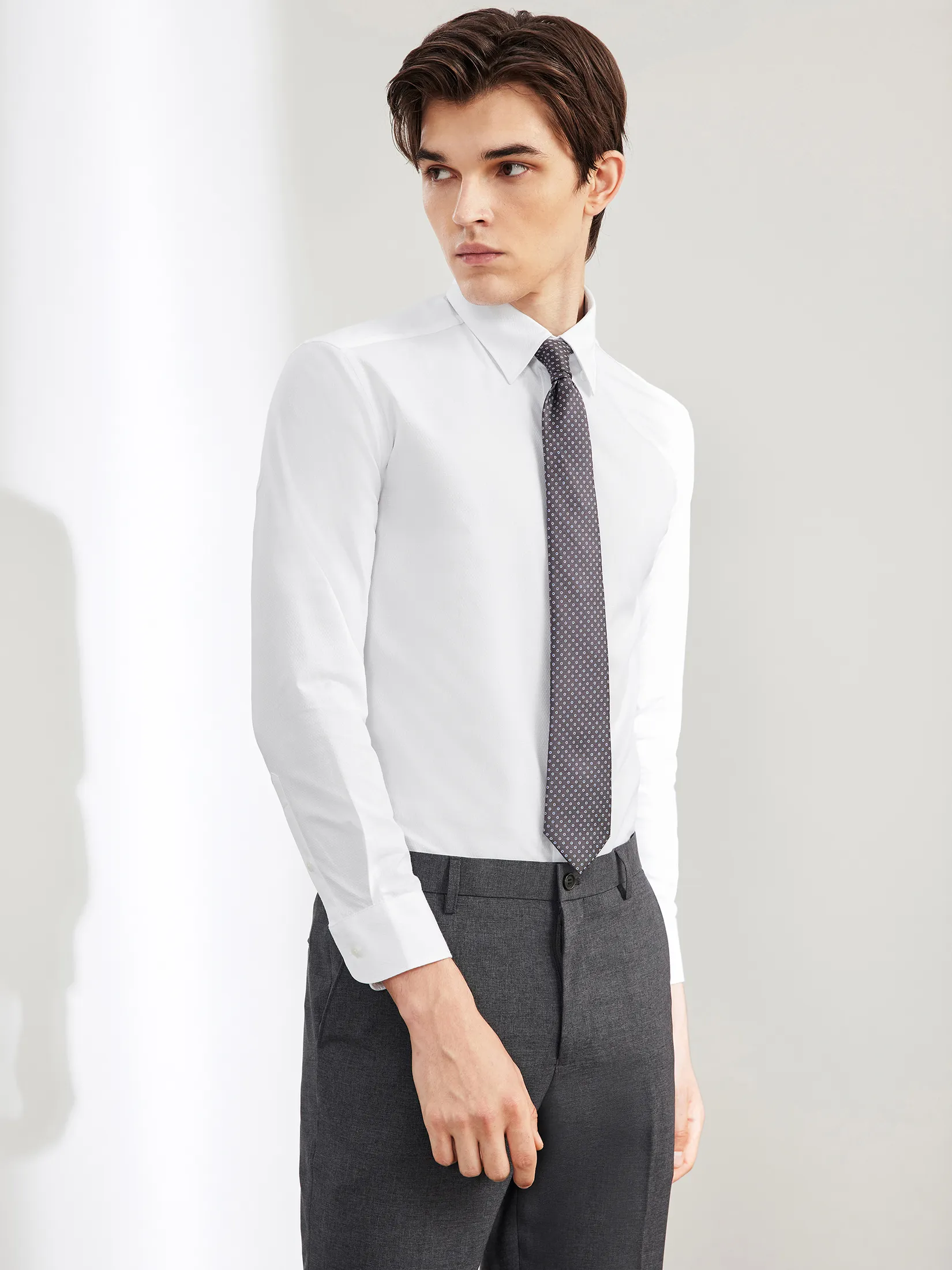 G2000 Men Clothing Wrinkle Free Formal Shirt  Smart Fit - White