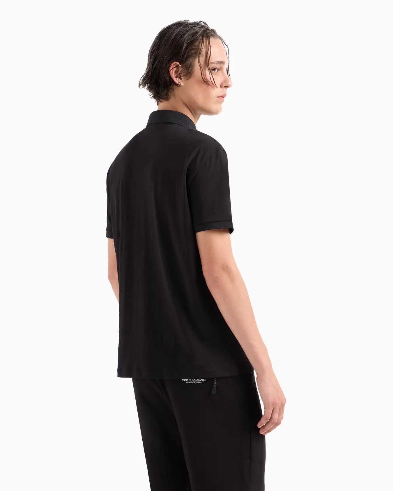 ARMANI EXCHANGE POLO Men 8NZF80-Z8H4Z-1200 Black
