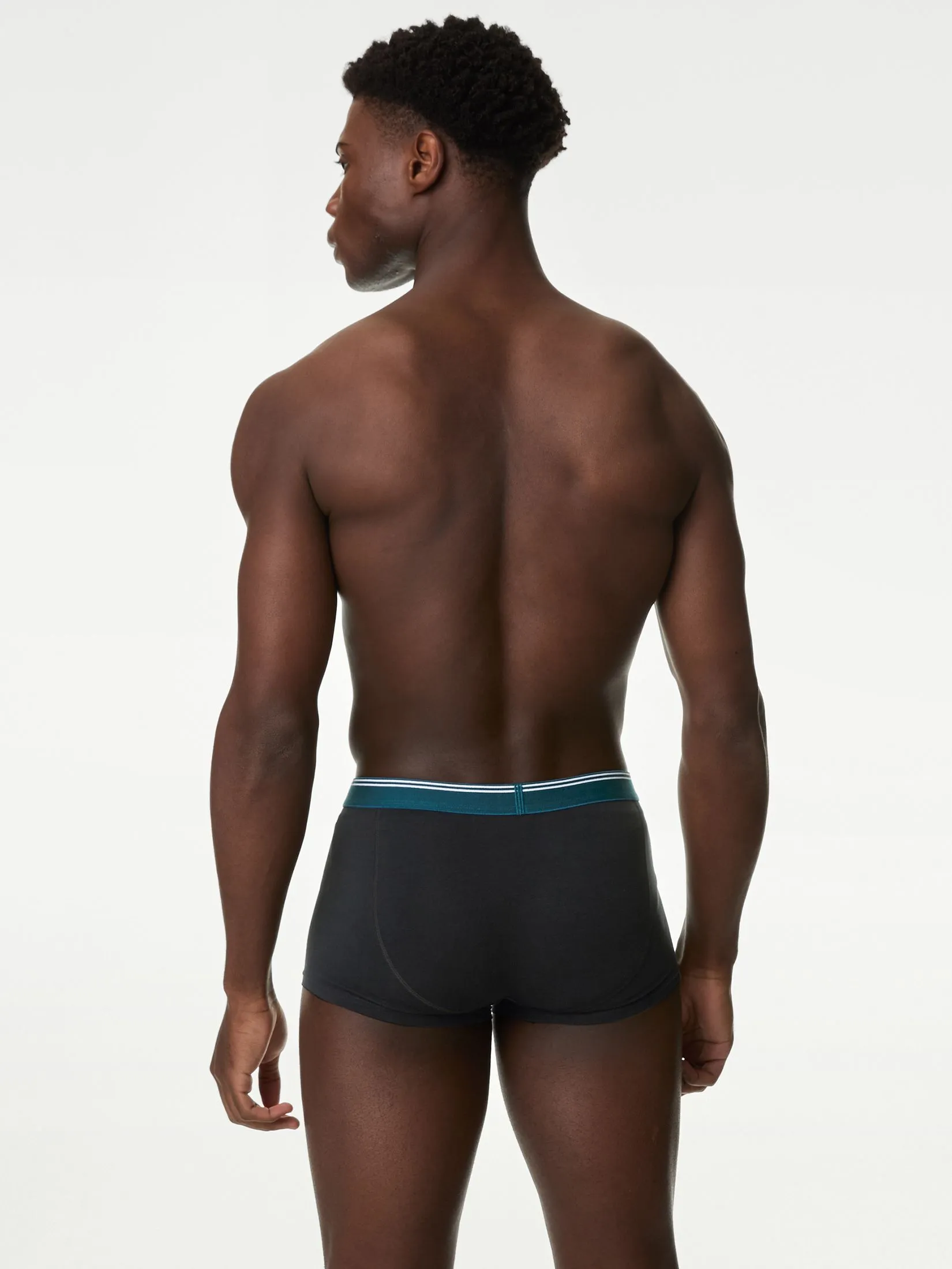 MARKS & SPENCER Men Hipsters Underwear 5 pack Cotton Rich Cool & Fresh Y4_Black Mix