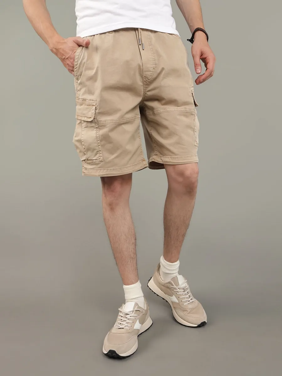 AMERICAN EAGLE MEN 7690 XAVIER PARACHUTE SHORT 273 VINTAGE KHAKI