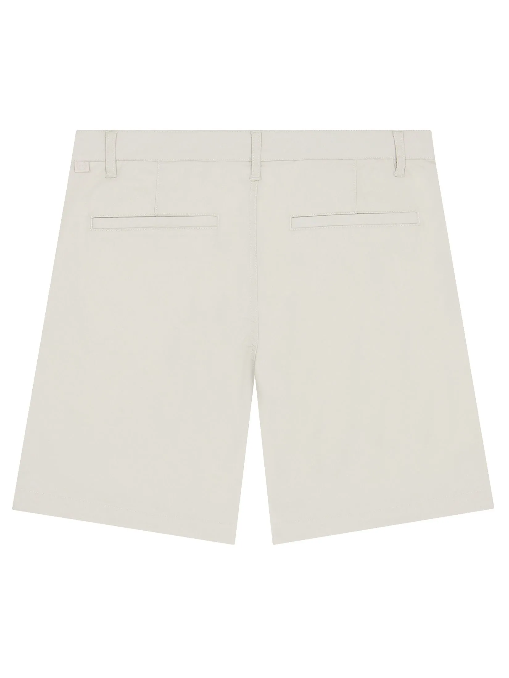 GIORDANO Men's Twill Slim Hidden Comfort Shorts (180° Elastic) Creamware Khaki