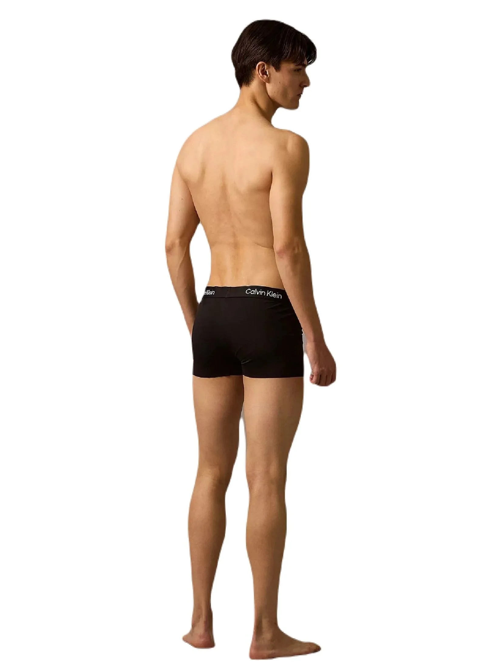 CALVIN KLEIN Men's Raw Cut Micro Low Rise Trunk 3Pack Black