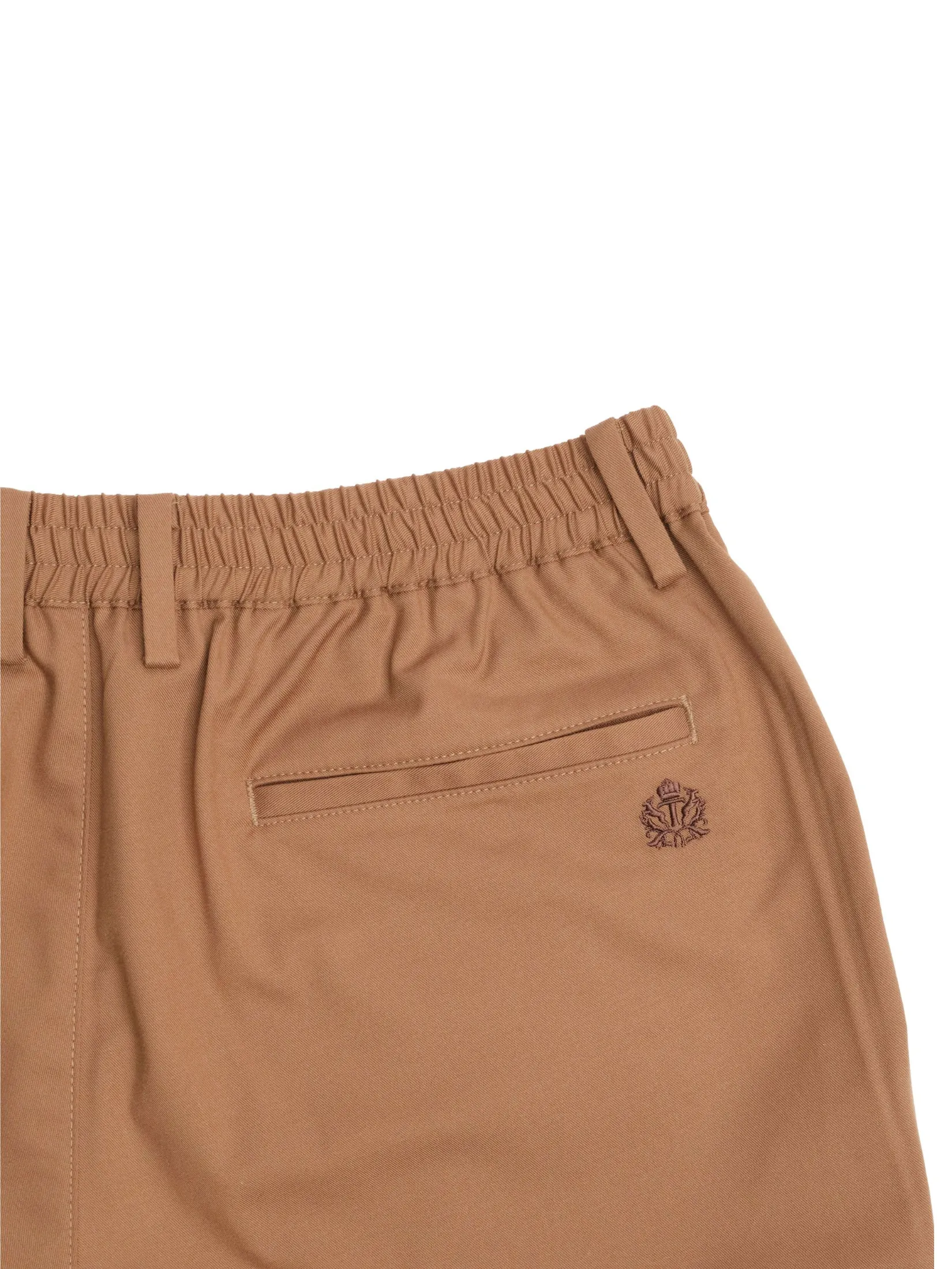 TAKEO KIKUCHI MEN BROWN TWILL UV PROTECTION ELEPHAR EASY PANTS