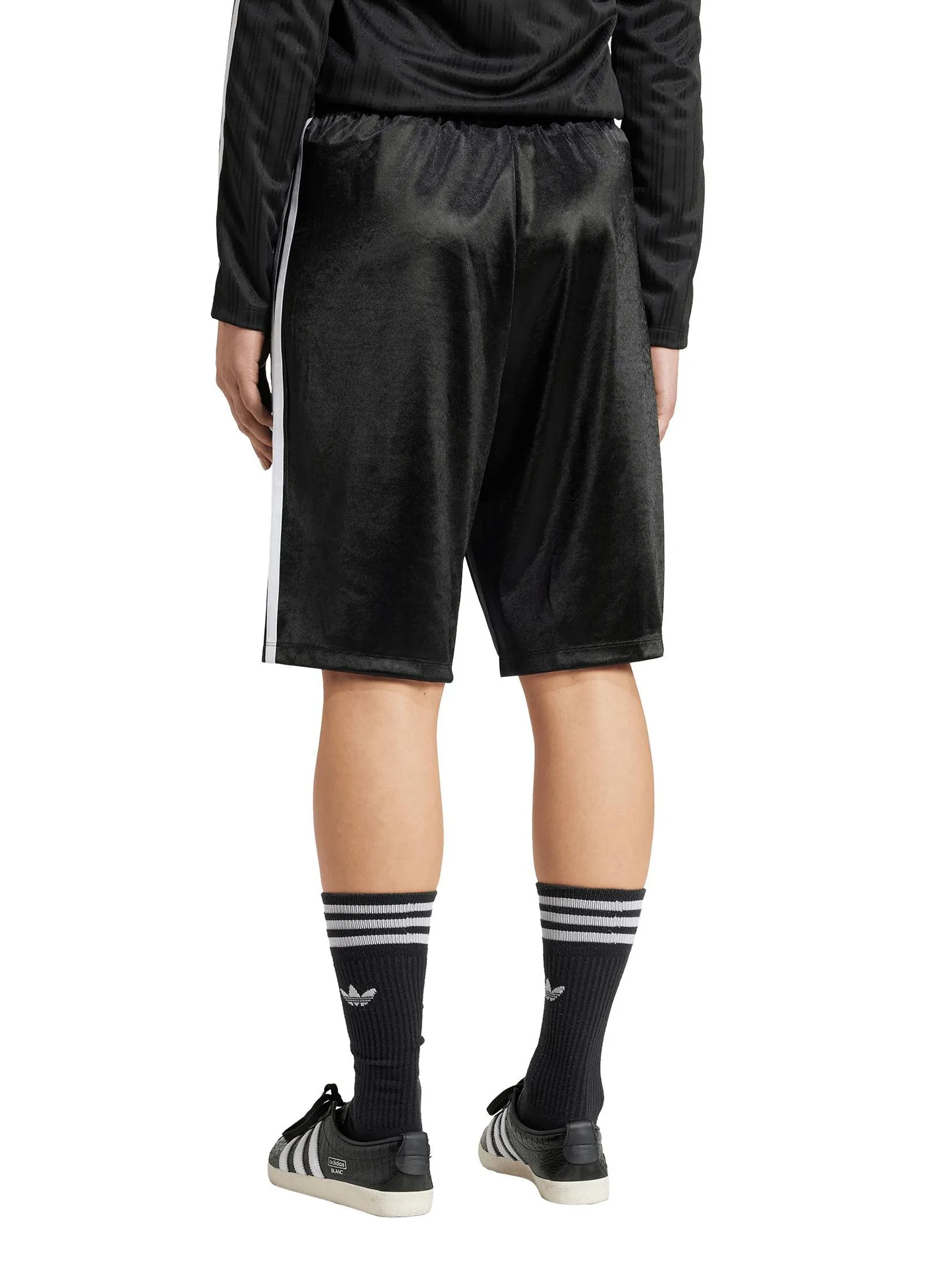 ADIDAS Women Shorts Adicolor Firebird Long JD0286 Black / White