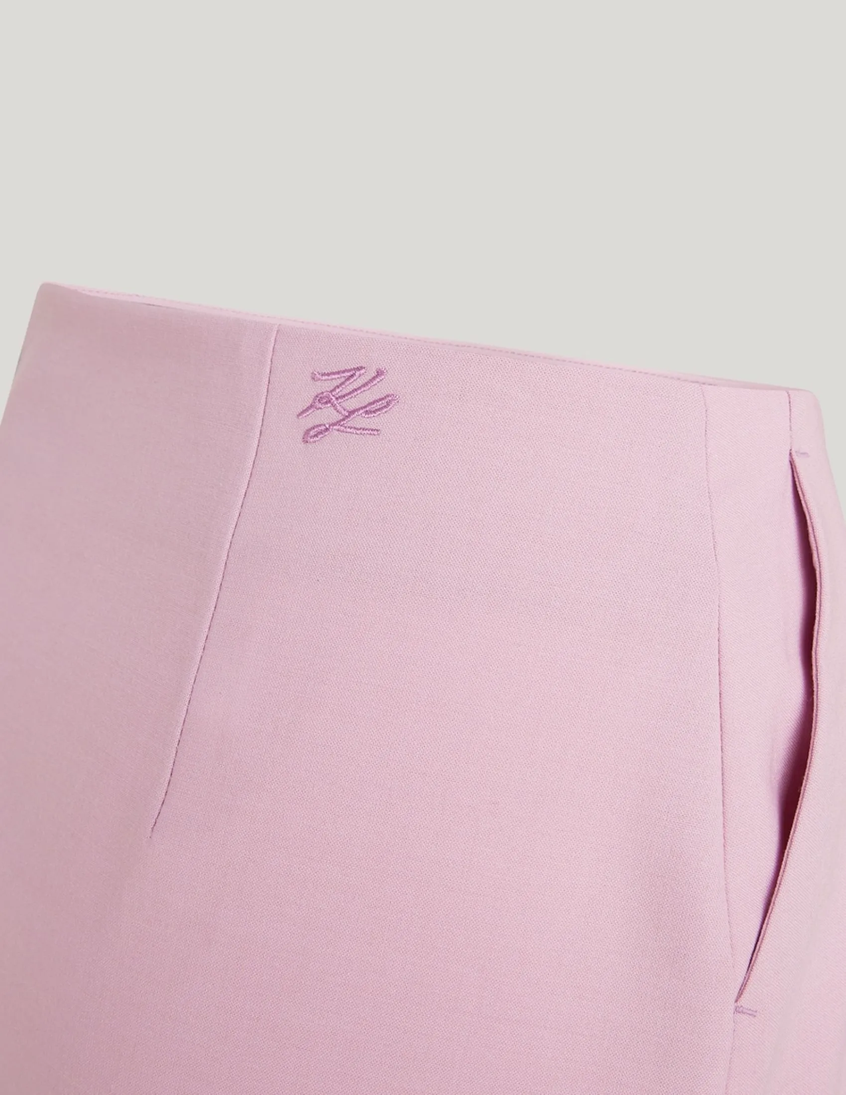 KARL LAGERFELD RTW-1 HUN KIM'S EDIT WRAP WOMEN SKIRT ORCHID BOUQUET