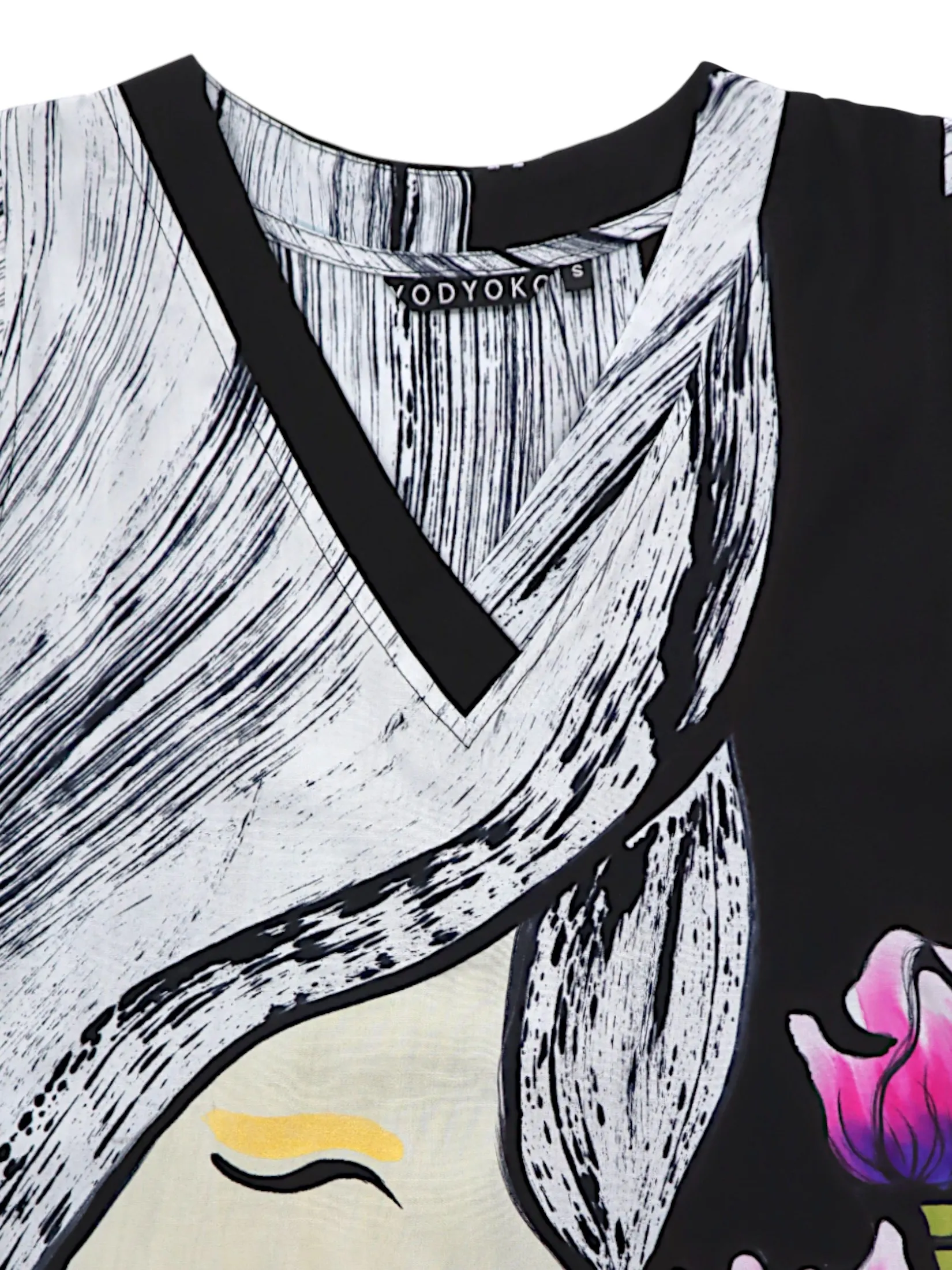 YODYOKO Woman Sleeveless Dress - Black : Tulip in Her Shadow