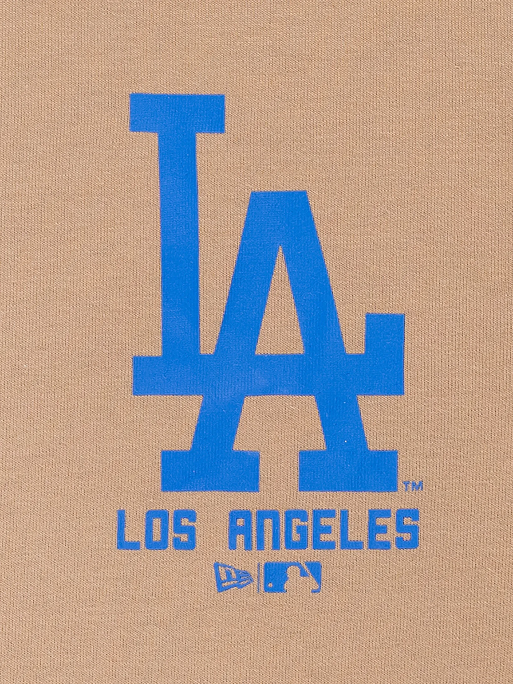 NEW ERA UNISEX SHORT SLEEVE TEE ESSENTIAL LOS ANGELES DODGERS KHAKI