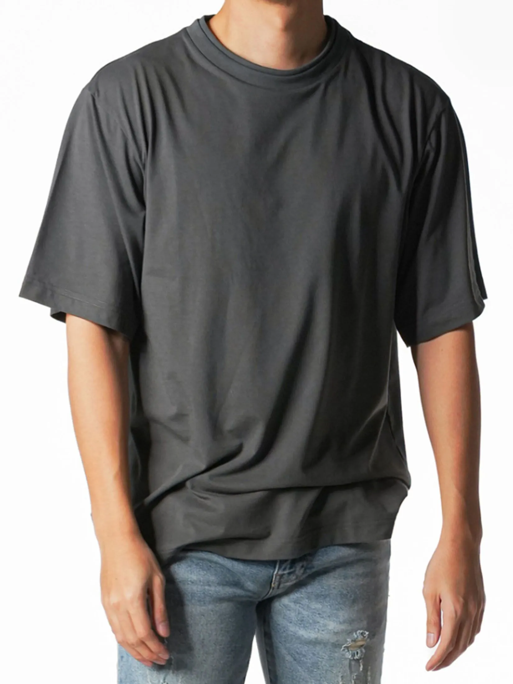 ERA-WON Oversized T-Shirt Short Sleeves Grey