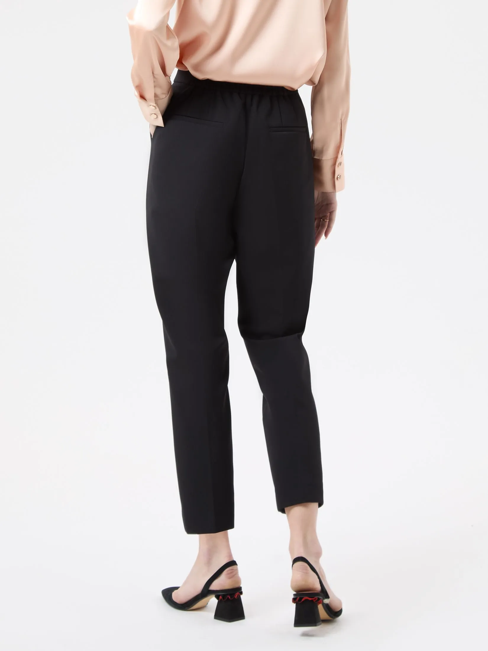 ESPADA Elastic Waist Trousers Female Black