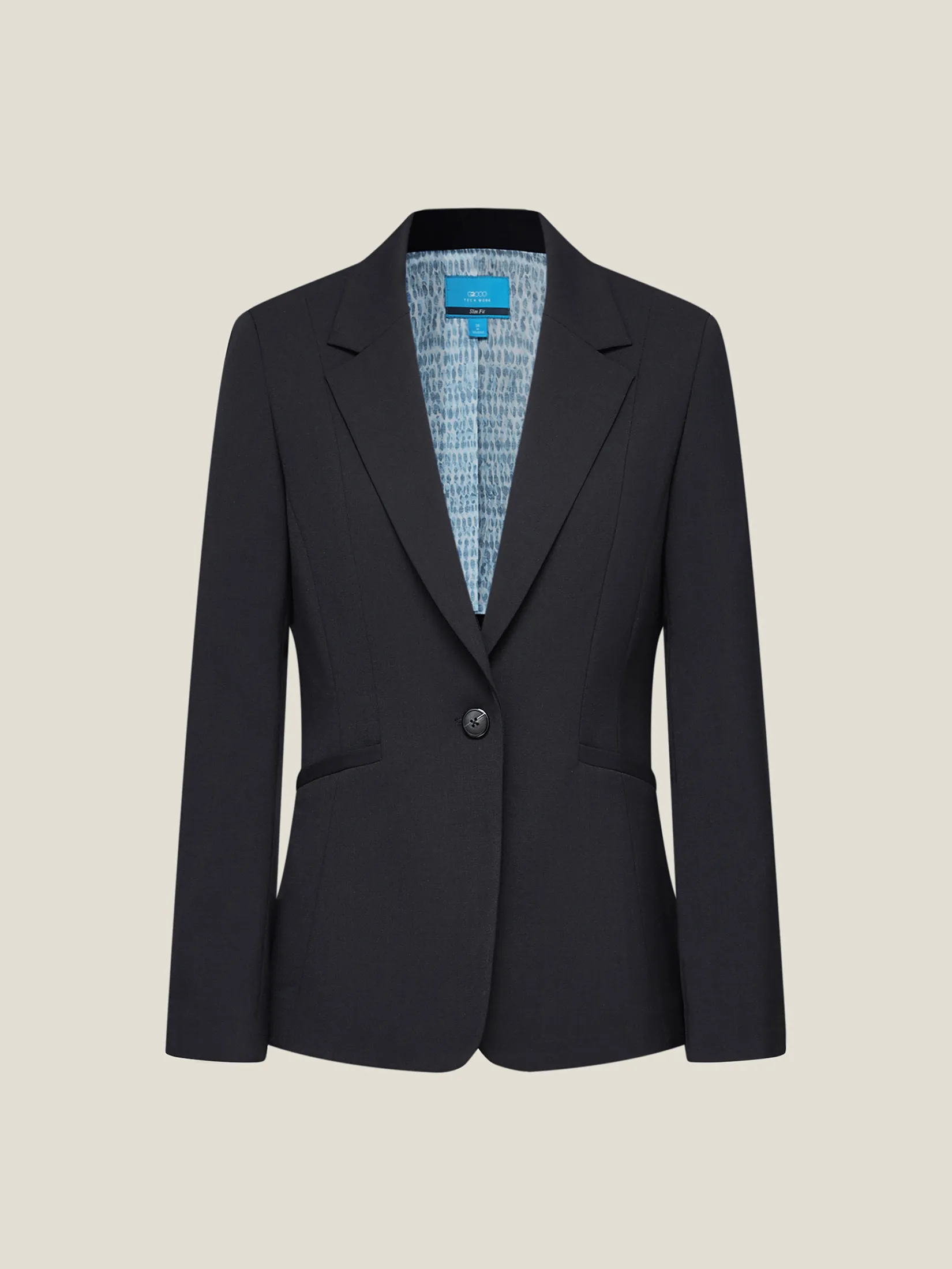 G2000 Women Clothing Cooling Multi-Way Stretch Suit Blazer Slim Fit - Black