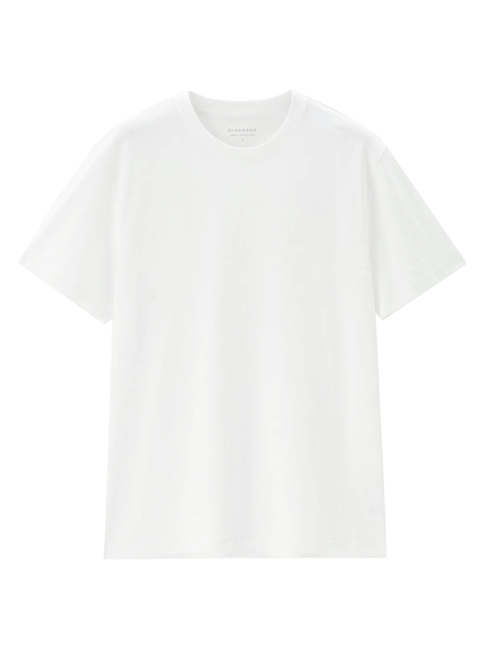 GIORDANO Men s Online Exclusive Soft-Touch Plain T-shirt (Korea) White
