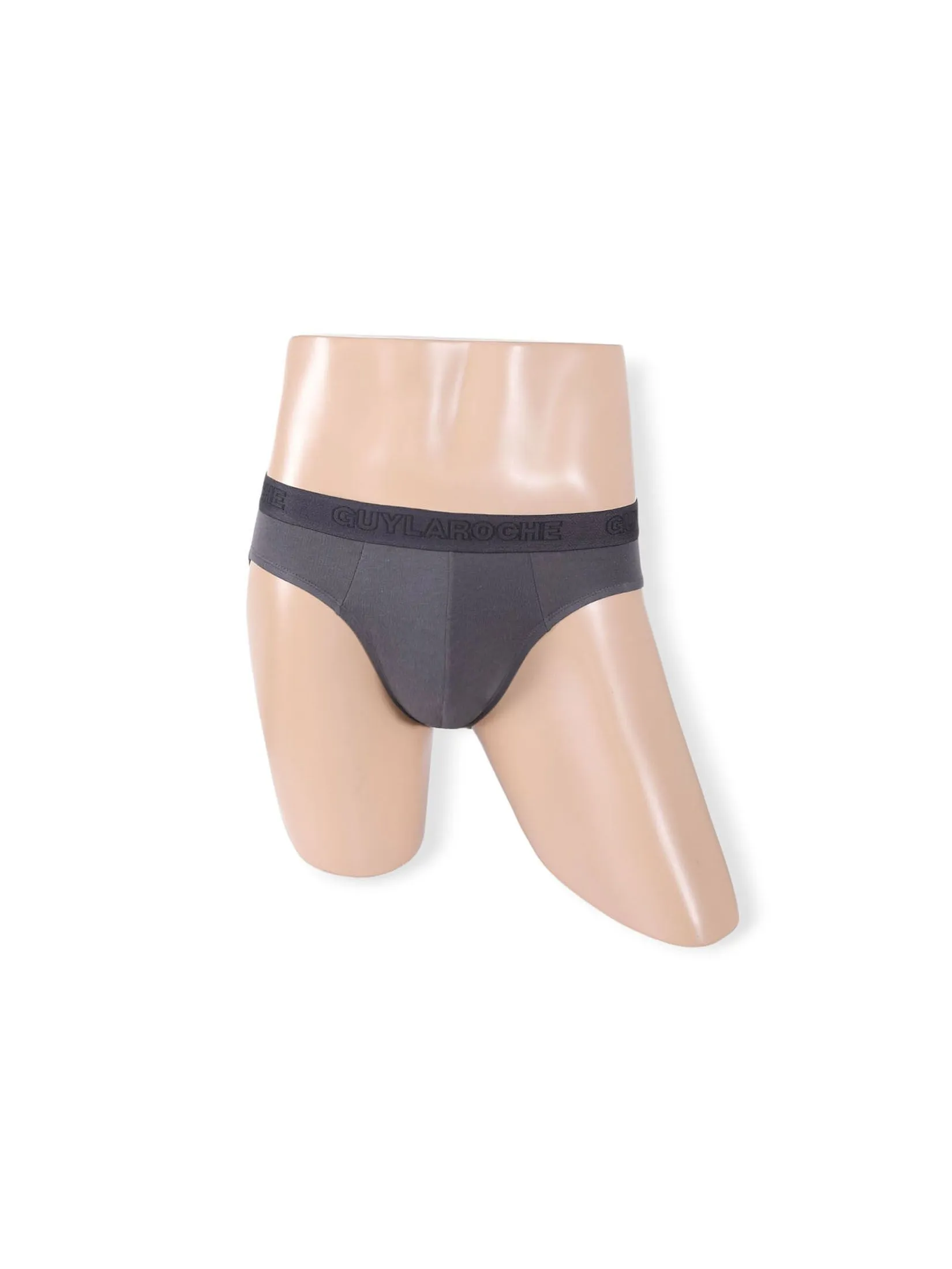 GUY LAROCHE INNERWEAR Men BRIEF Underwear PACK 2 Pcs. - Grey