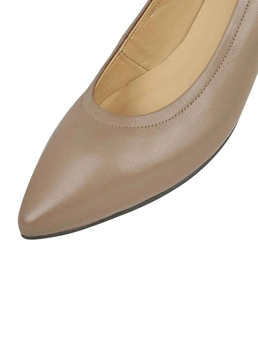 SHU WOMEN CELEB HEELS 1" ORIGINAL HIDDEN HEELS  - ETOUPE