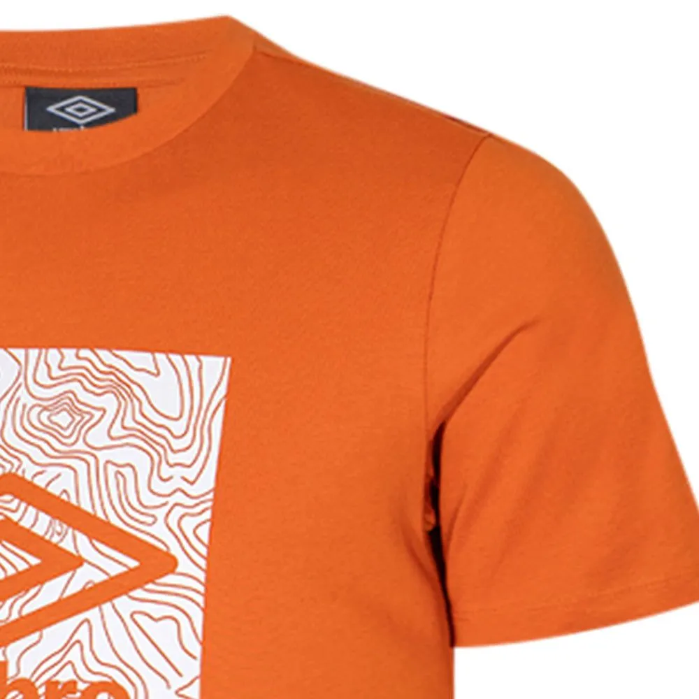 UMBRO Men T-Shirt Geo Graphic Orange - UM126AP512EITH