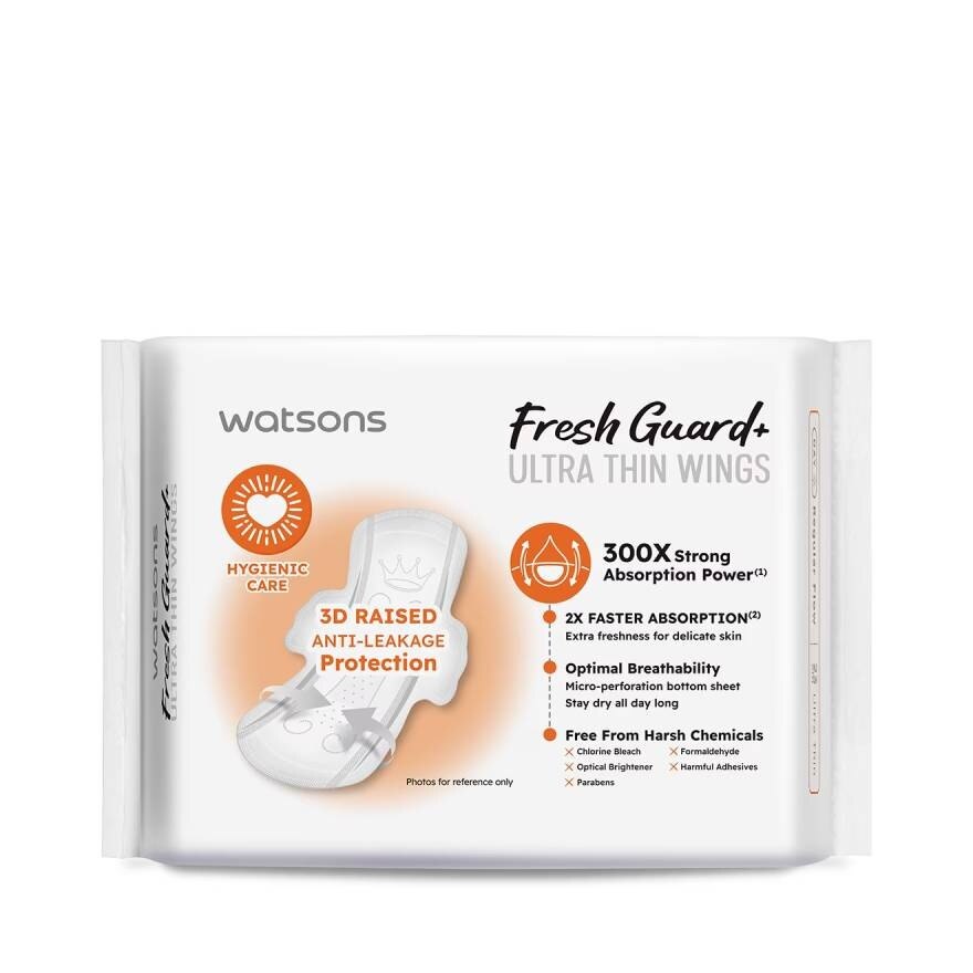 Watsons Fresh Guard  Ultra Thin Wings 23cm 24pcs.