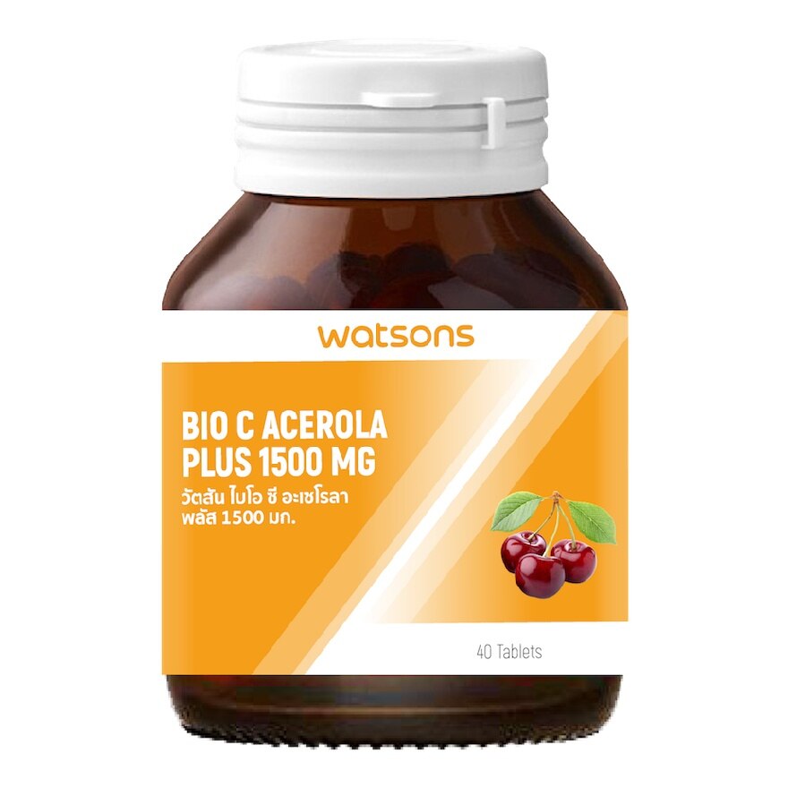 Watsons Bio C Acerola Plus 1500 mg (Dietary Supplement Product) 40 Tablets