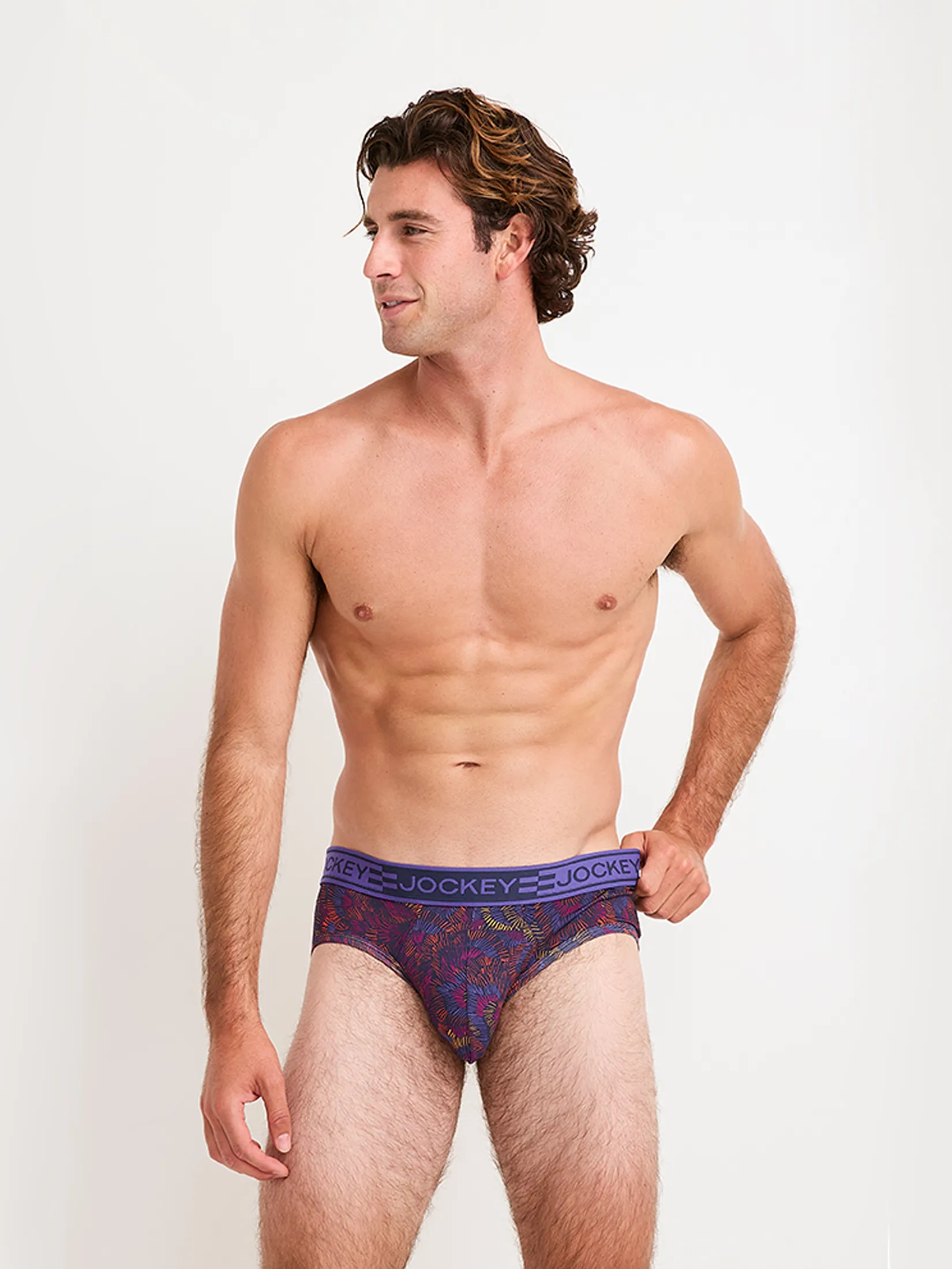 JOCKEY UNDERWEAR Men s SPORT MICROFIBER ACTIVE BRIEFS PURPLE