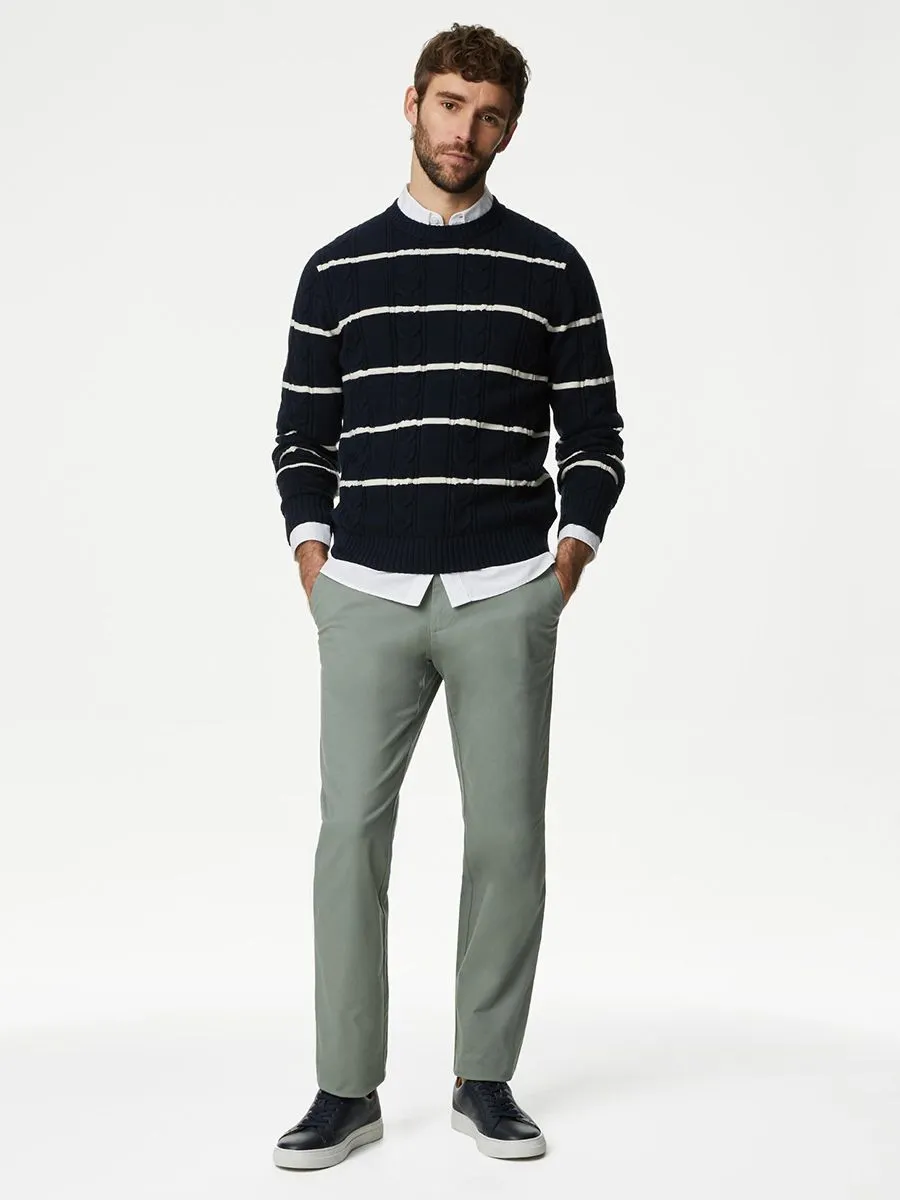 MARKS & SPENCER Men Chinos Regular Fit Stretch