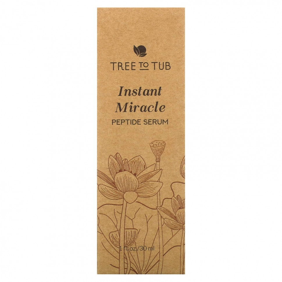 Tree To Tub, Сыворотка с пептидами Instant Miracle, 30 мл (1 жидк. Унция)